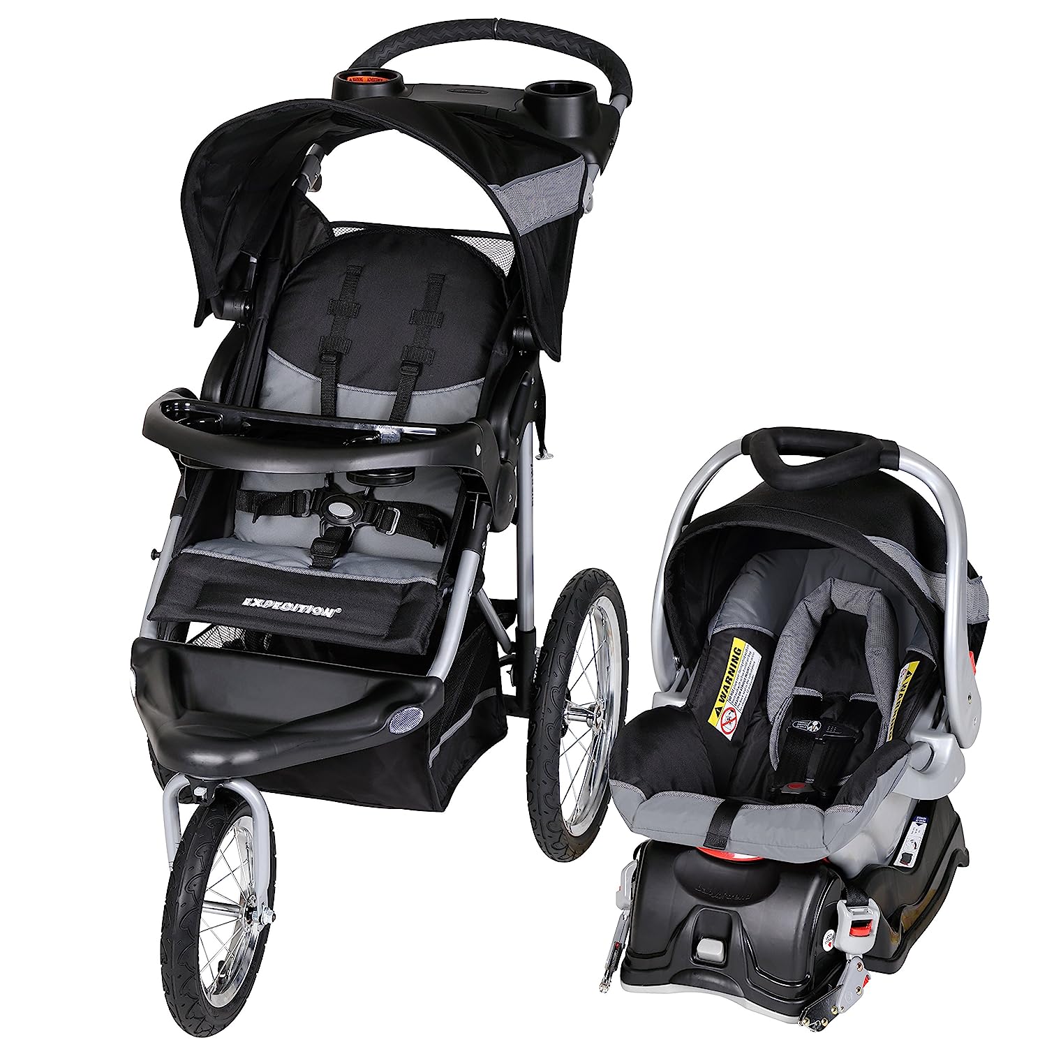 2025 Sistema de Viaje para Correr Baby Trend Expedition Jogger, Blanco Milenario