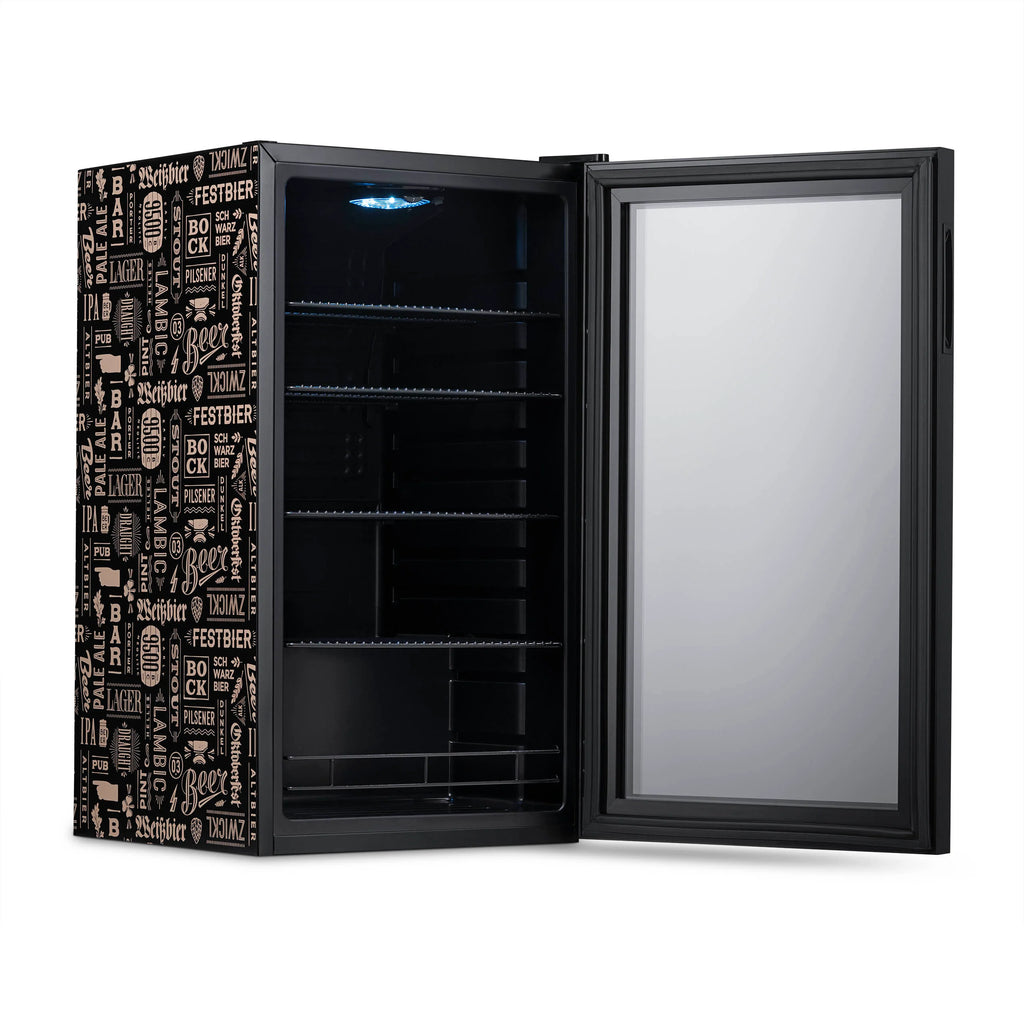 2025 Newair® Refrigerador de Bebidas Independiente "Cervezas del Mundo" – 126 Latas – 18,5"