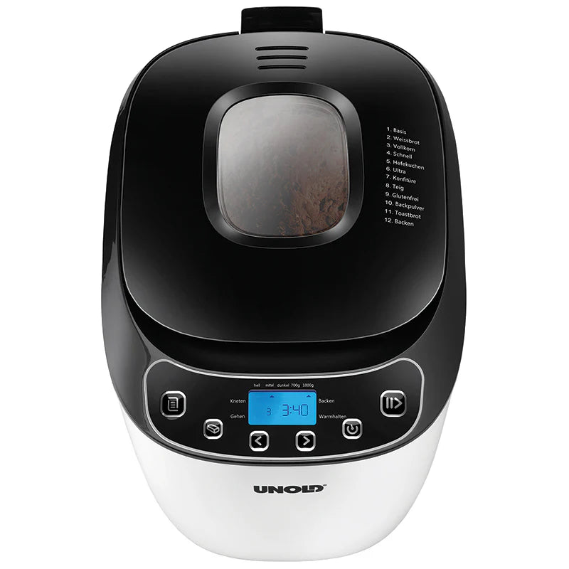 2025 Máquina de pan Unold 68010 Backmeister® Design 550 W con 12 programas y capacidad de 1.000 g