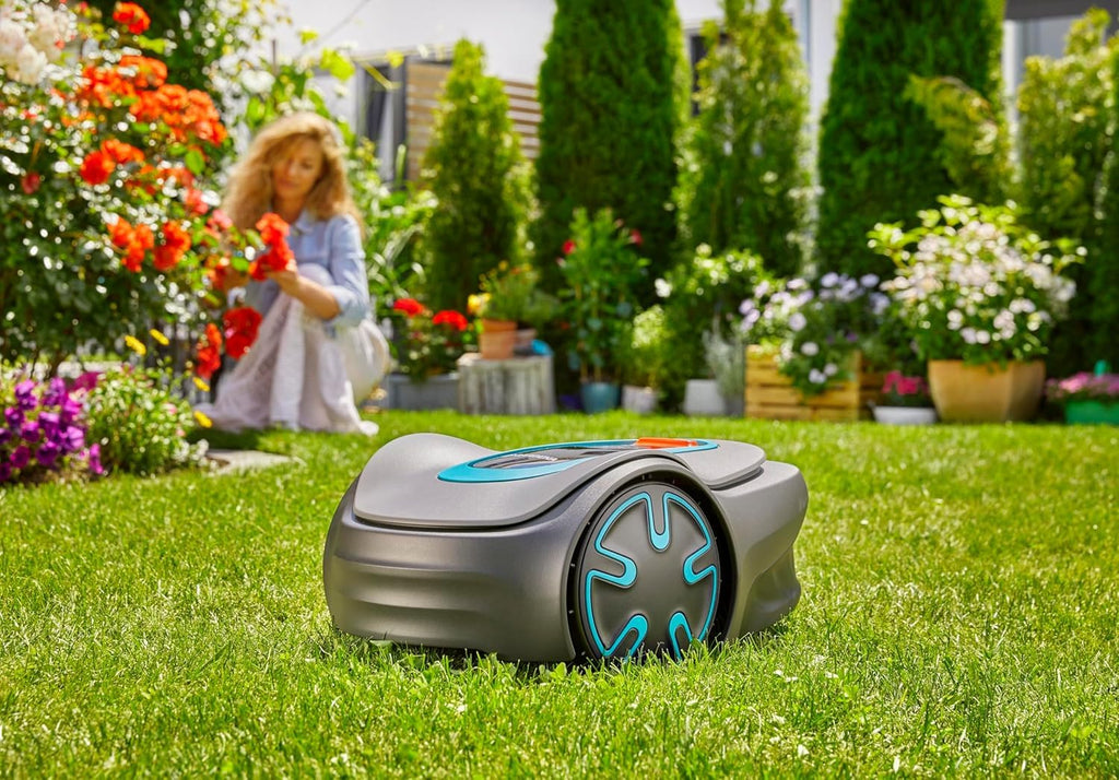 2025 Robot cortacésped Gardena SILENO minimo 350 m²: cortacésped inteligente con conectividad óptima, programable vía la aplicación Gardena Bluetooth (15208-47)