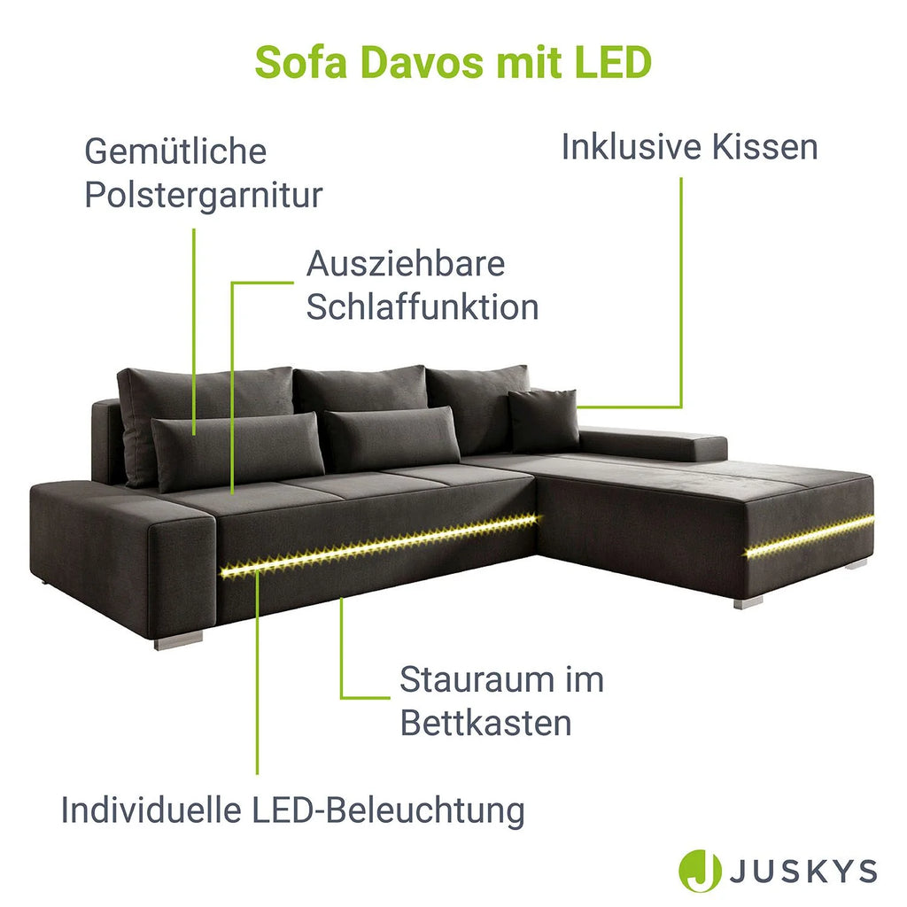 2025 Sofá Davos con LED