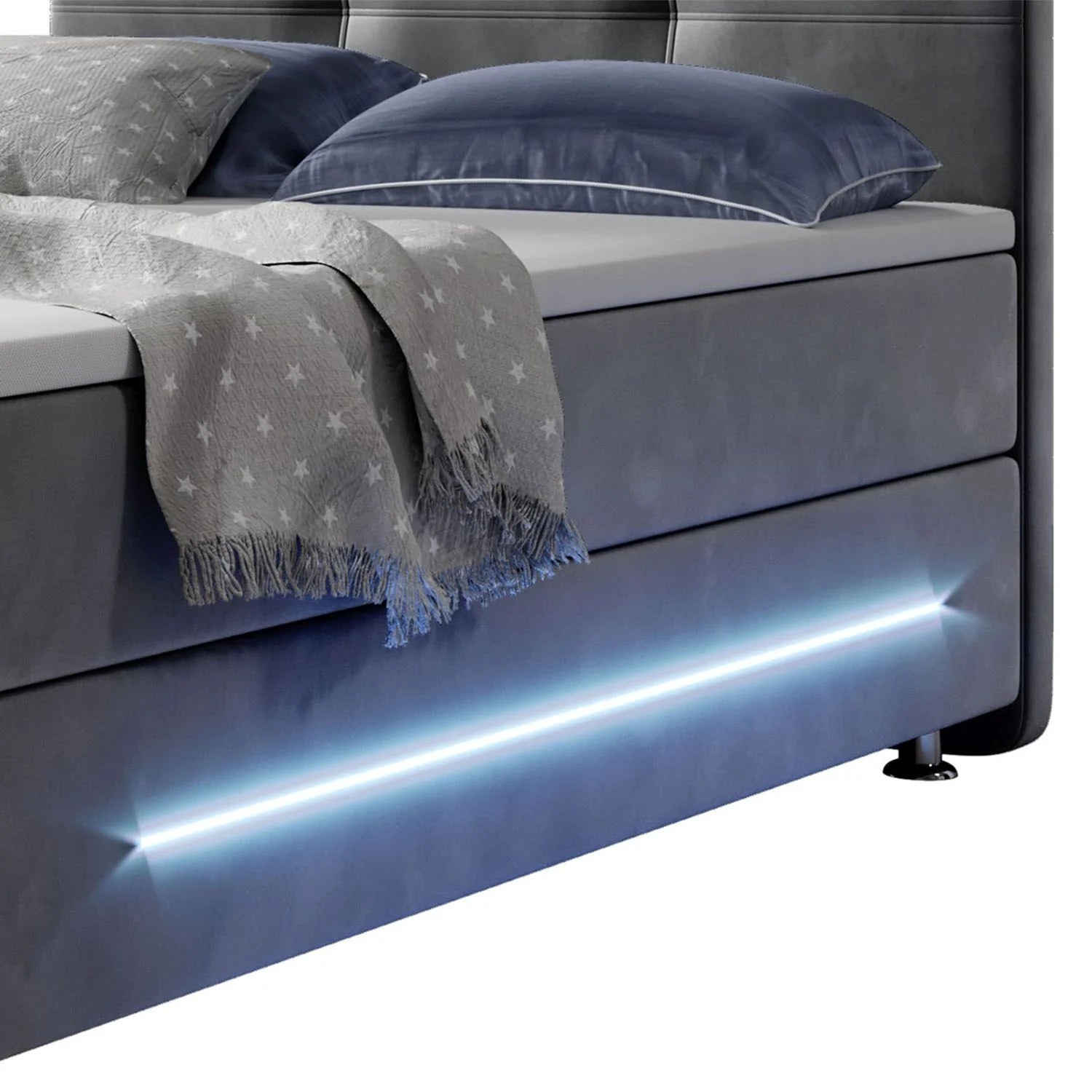 2025 Cama de muelles Houston – Tela