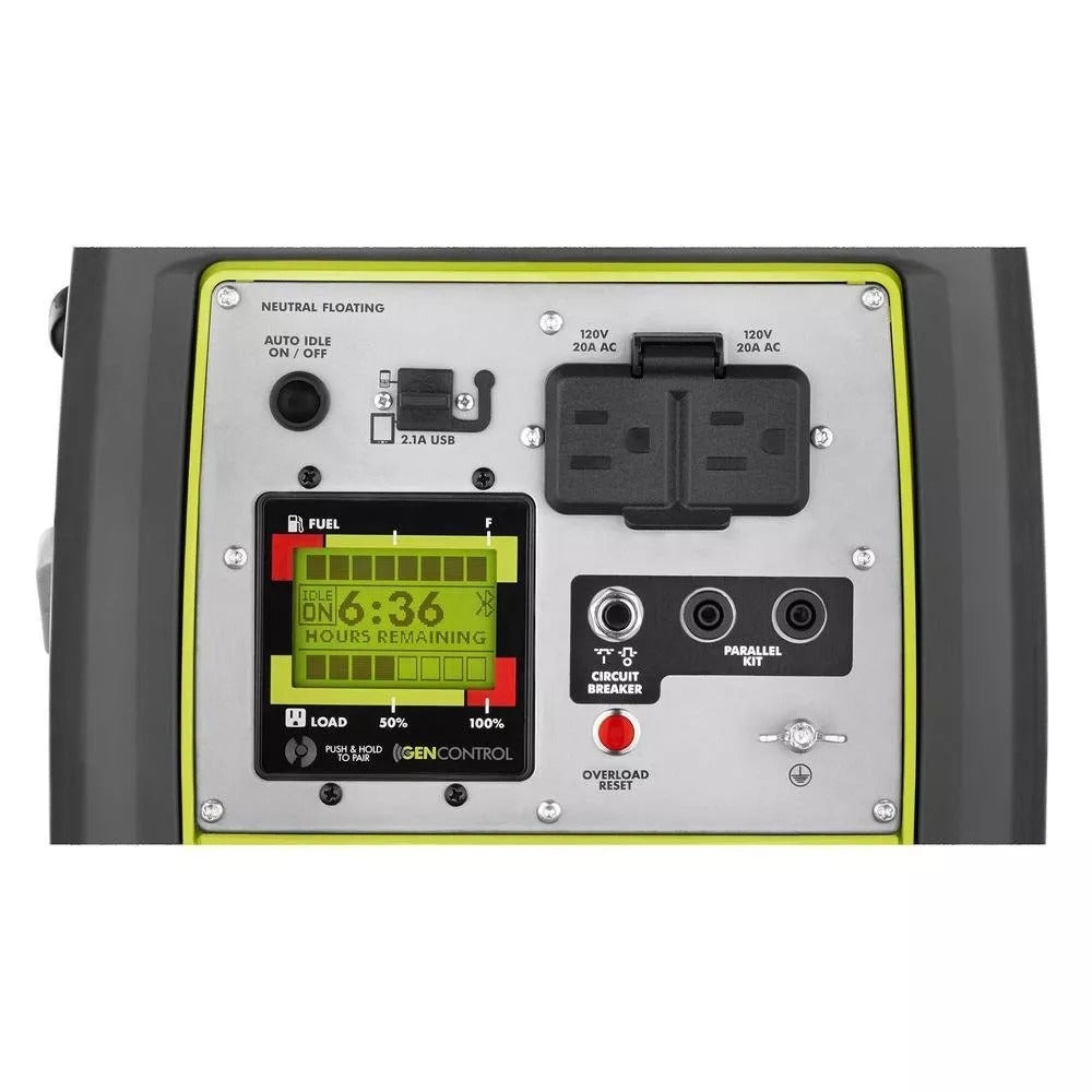2025 Generador de gasolina súper silencioso de 2,300 watts con conectividad Bluetooth