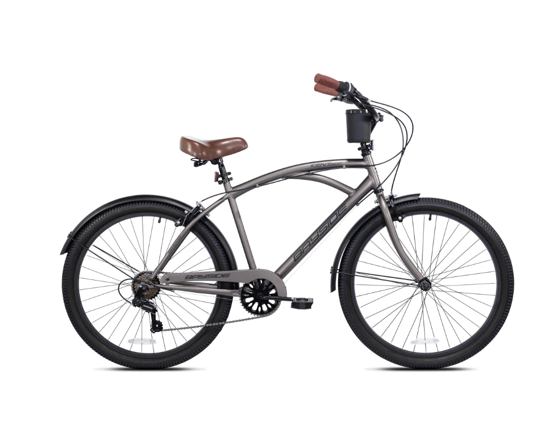 2025 Bicicleta Cruiser Kent Bayside 26" para hombre – Acabado satinado cacao
