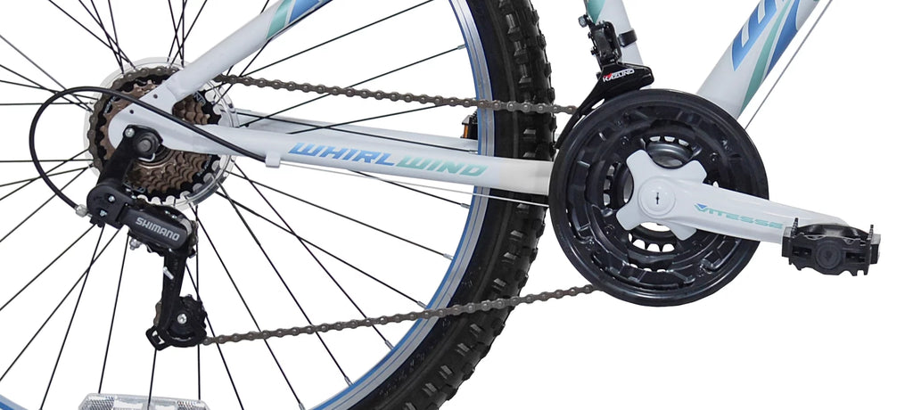 Bicicleta de montaña para mujer Genesis Whirlwind, 26 pulgadas, azul turquesa