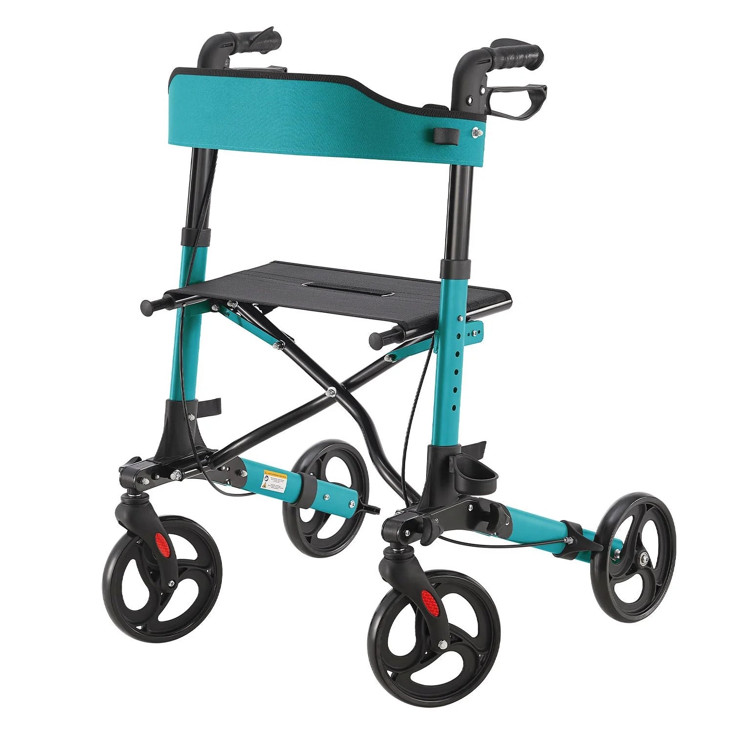 2025 Andador de aluminio Vital con asiento – Ligero, plegable y seguro