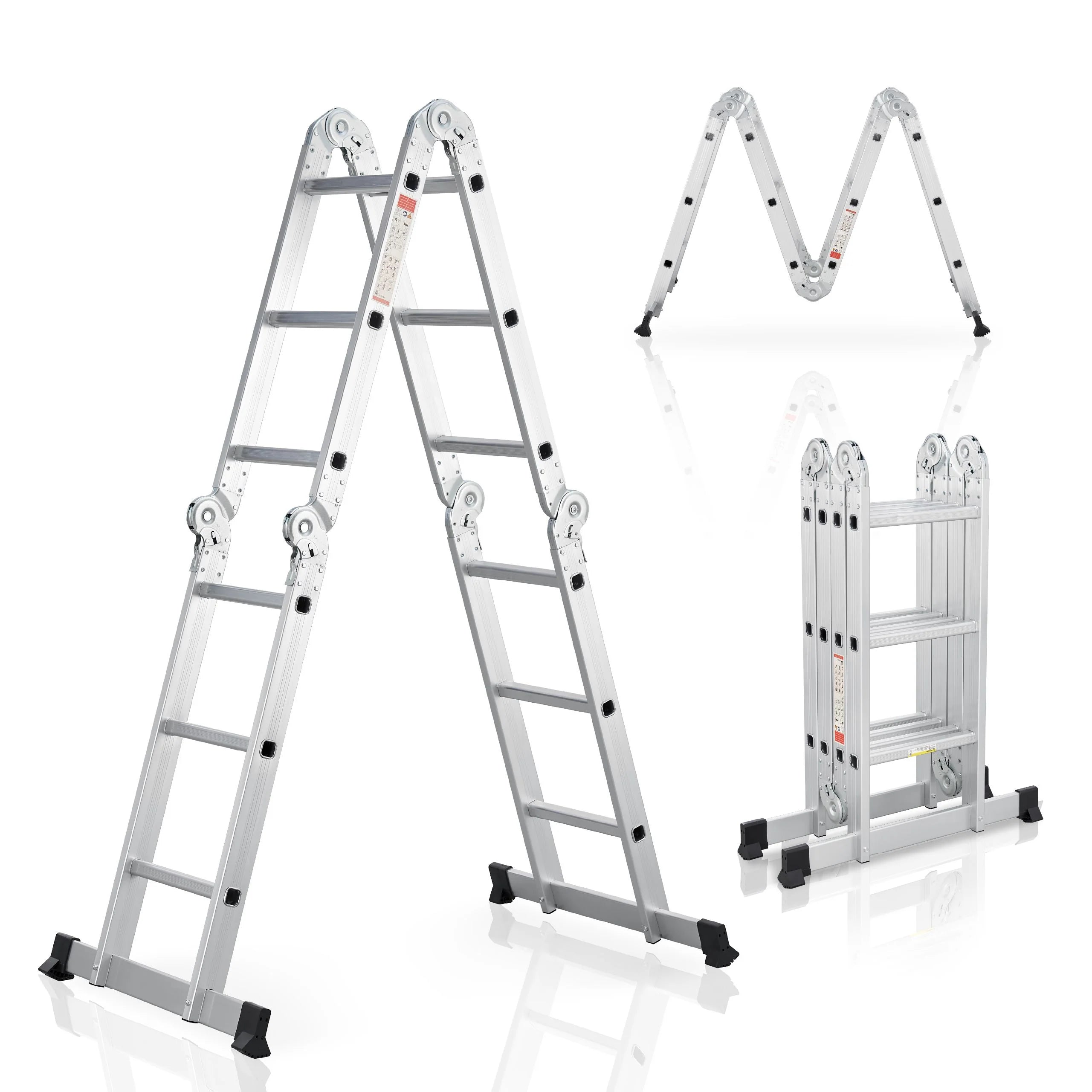 2025 Escalera multifuncional de aluminio 3,6 m – Versátil, estable y compacta