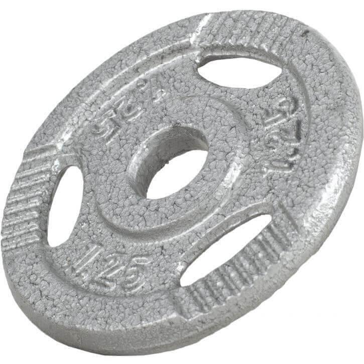 2025 Set de mancuernas cortas de fundición Gripper 30 kg plateado