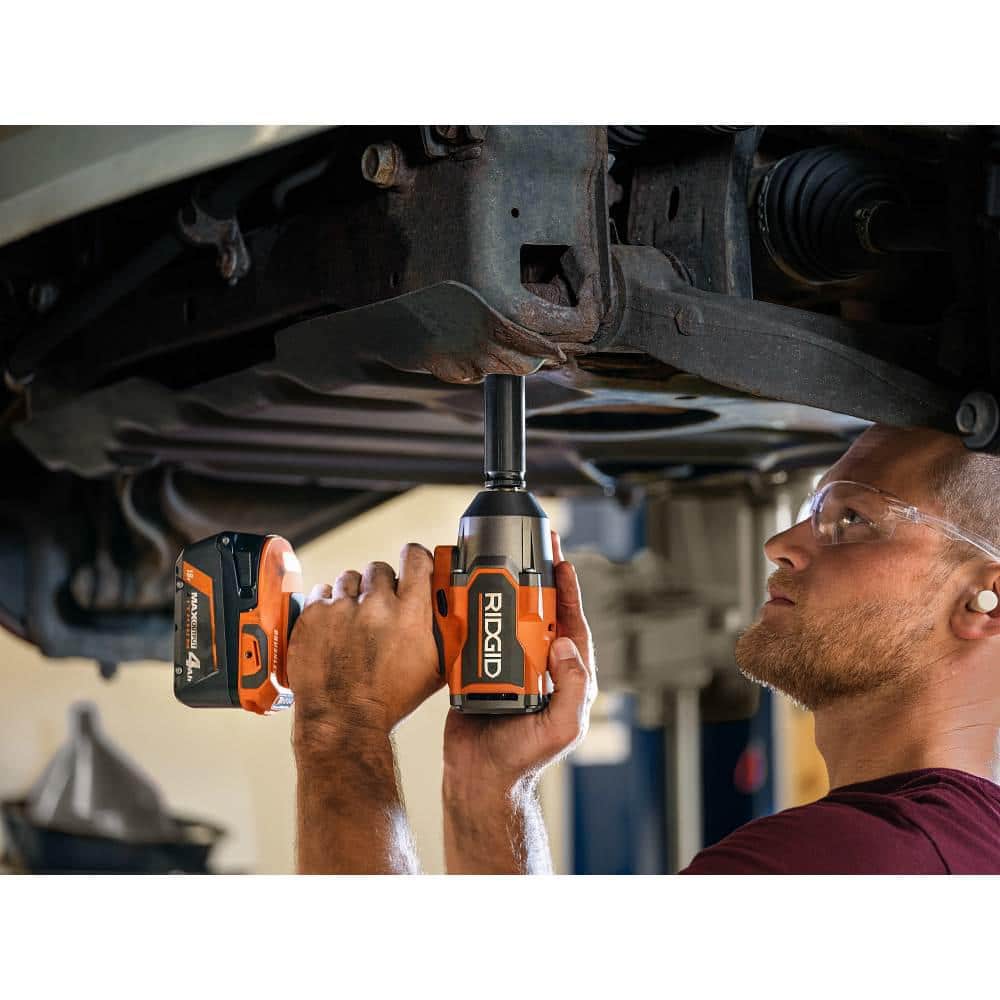 2025 RIDGID Kit Combo 18V sin escobillas de 9 herramientas con (2) baterías de 2.0 Ah y (1) batería de 4.0 Ah, cargador y bolsa para herramientas R96265N