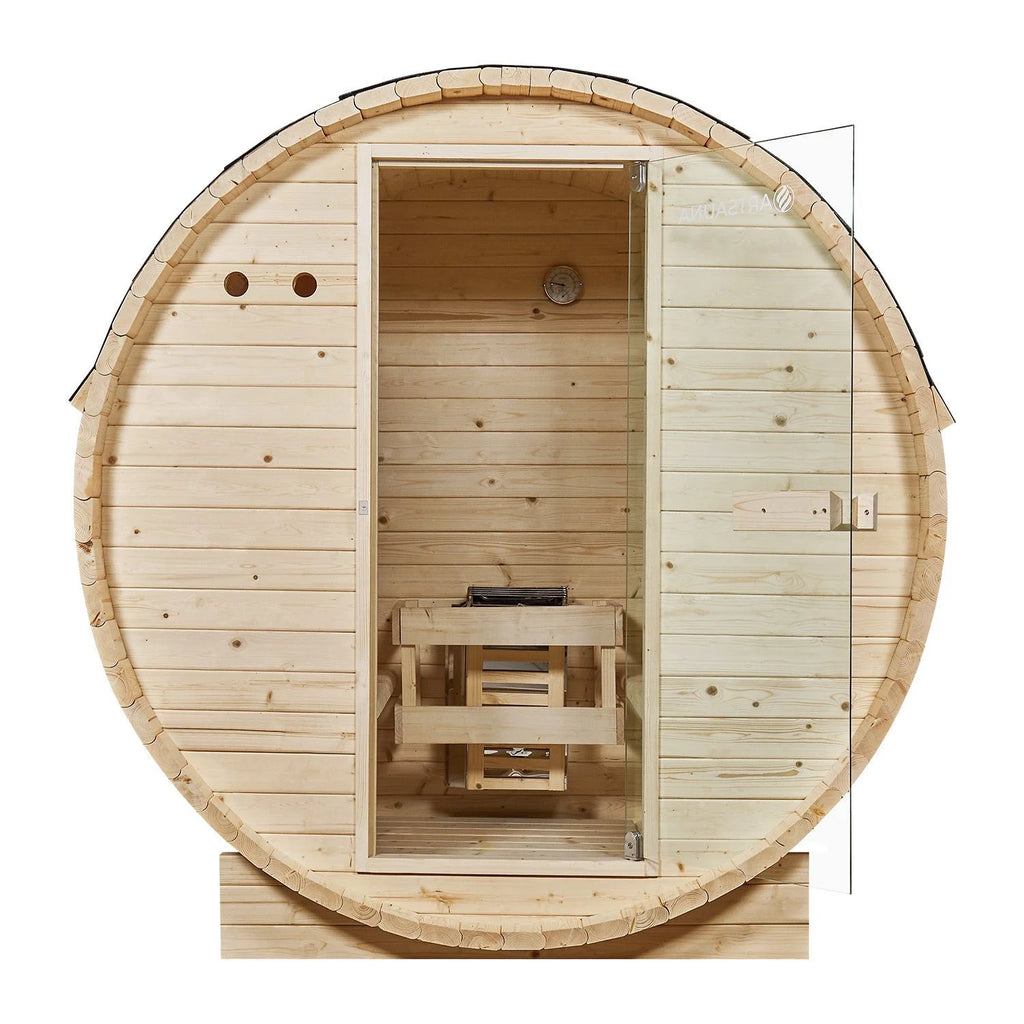 2025 Sauna barril Spitzbergen con estufa de sauna
