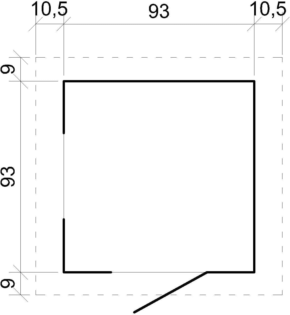 TIMBELA M570Z-1 Casa de Madera para Niños, Casita Infantil Exterior 111x113xA121 cm, Casitas Infantiles Jardin, Casa Juguete Niños, Caseta Infantil (Tetto-Colore Verde)