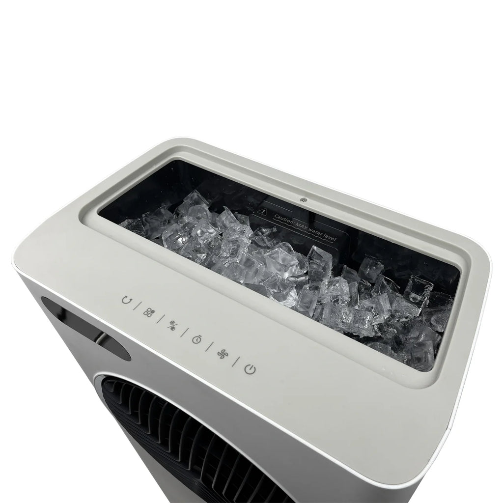 2025 Newair® Enfriador de Aire Evaporativo y Ventilador Portátil 1 600 CFM con Placa de Enfriamiento tipo Panal – Blanco