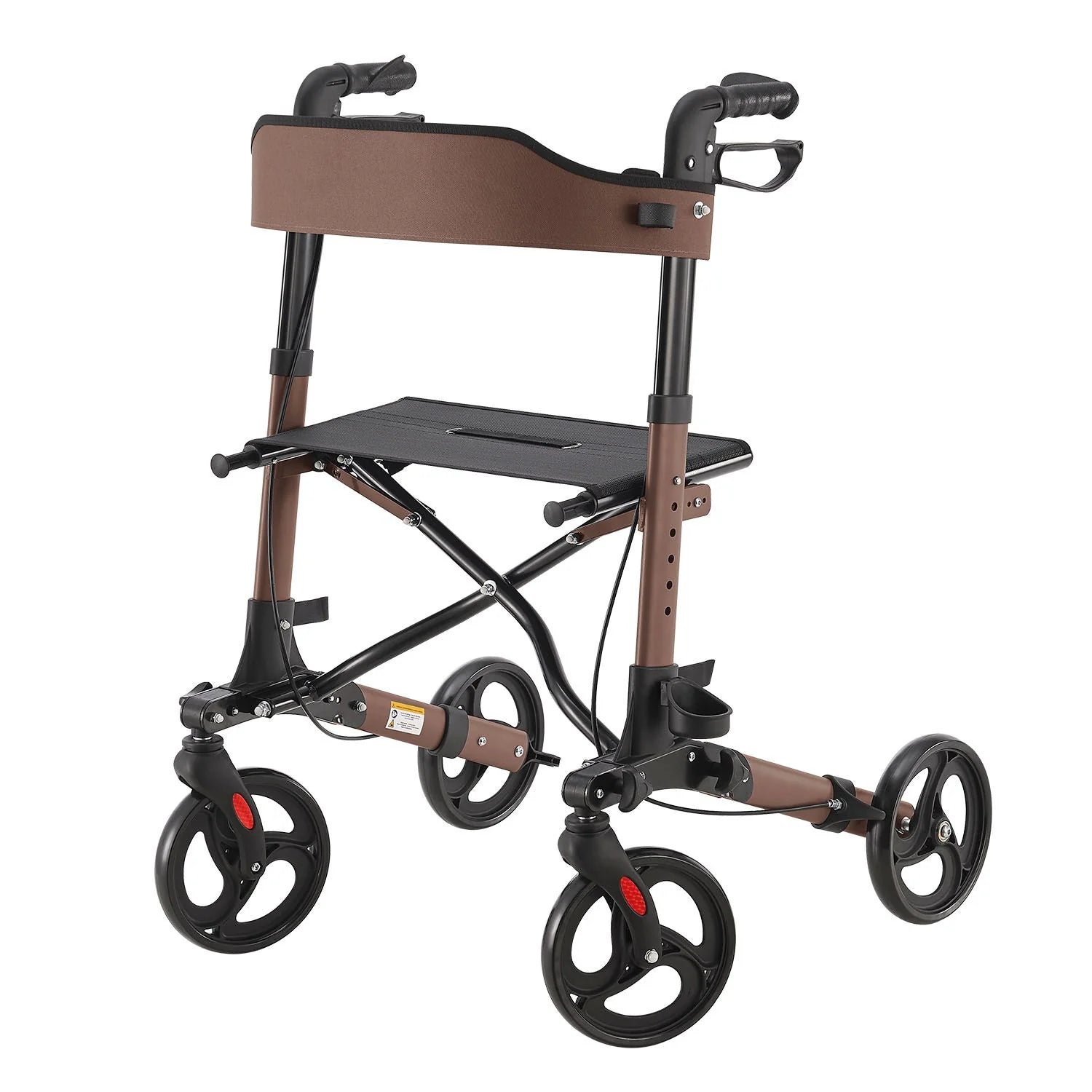 2025 Andador de aluminio Vital con asiento – Ligero, plegable y seguro