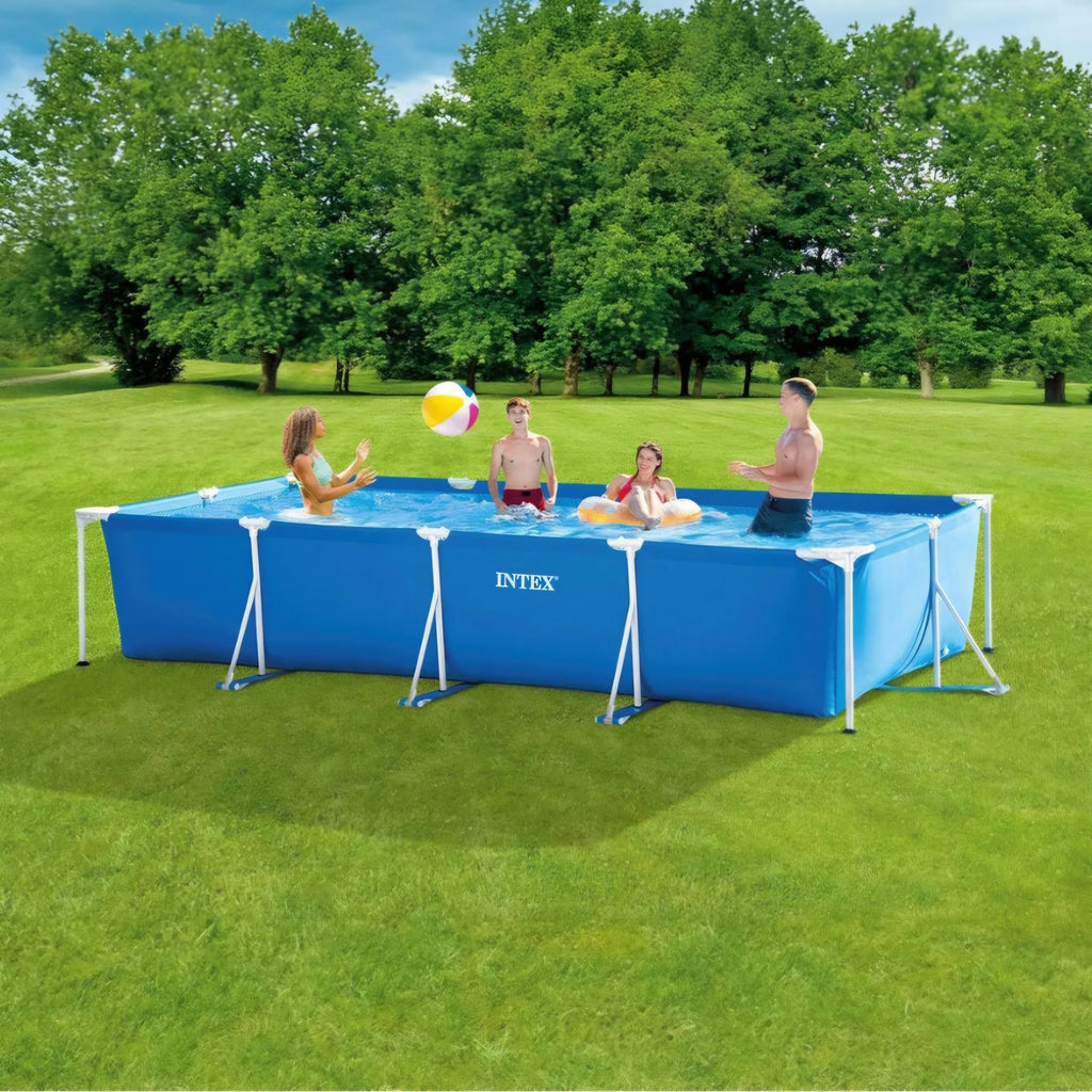 2025 Piscina Elevada Intex Rectangular con Estructura 14' 9¼" x 7' 2⅝" x 33"