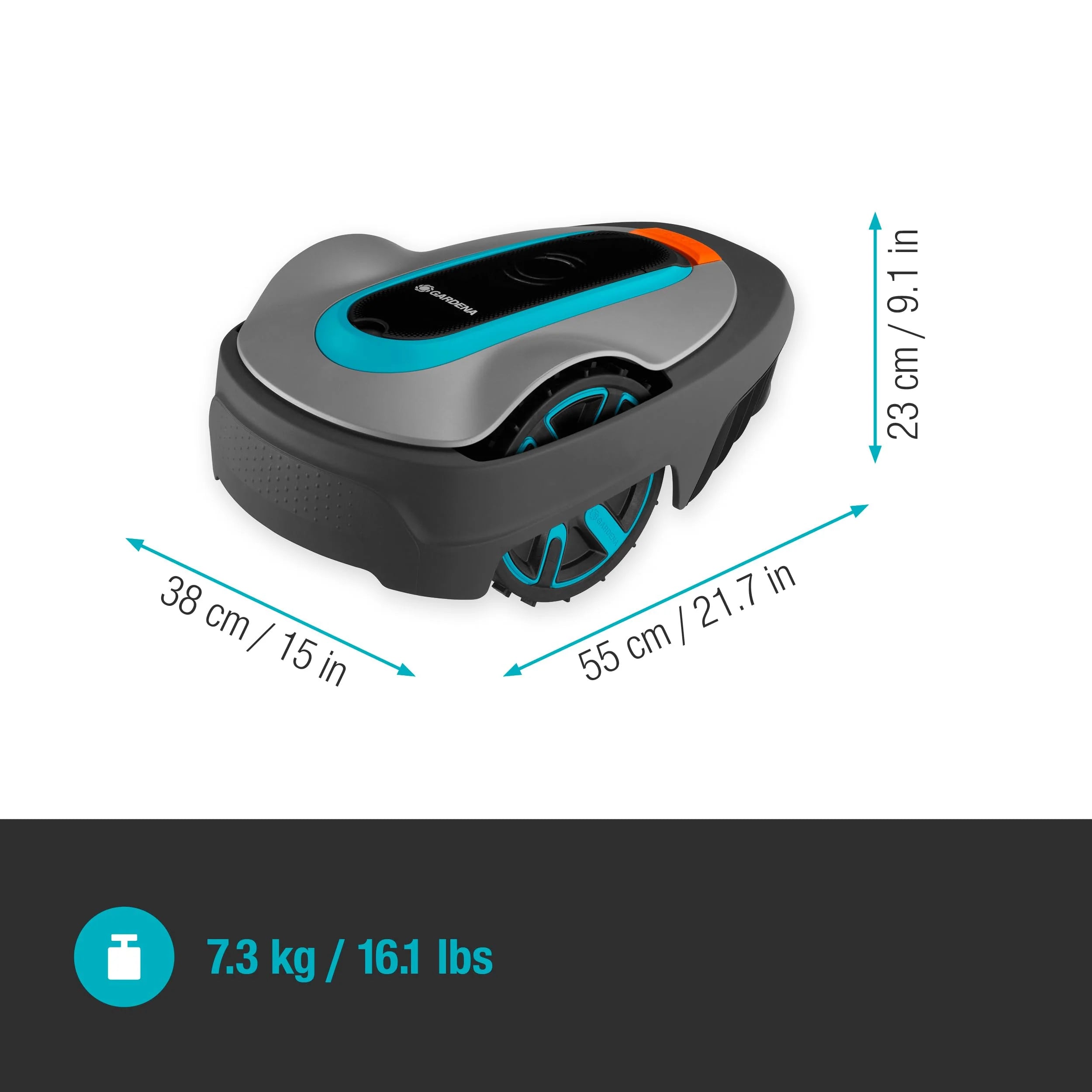 2025 Robot cortacésped Gardena SILENO minimo 350 m²: cortacésped inteligente con conectividad óptima, programable vía la aplicación Gardena Bluetooth (15208-47)