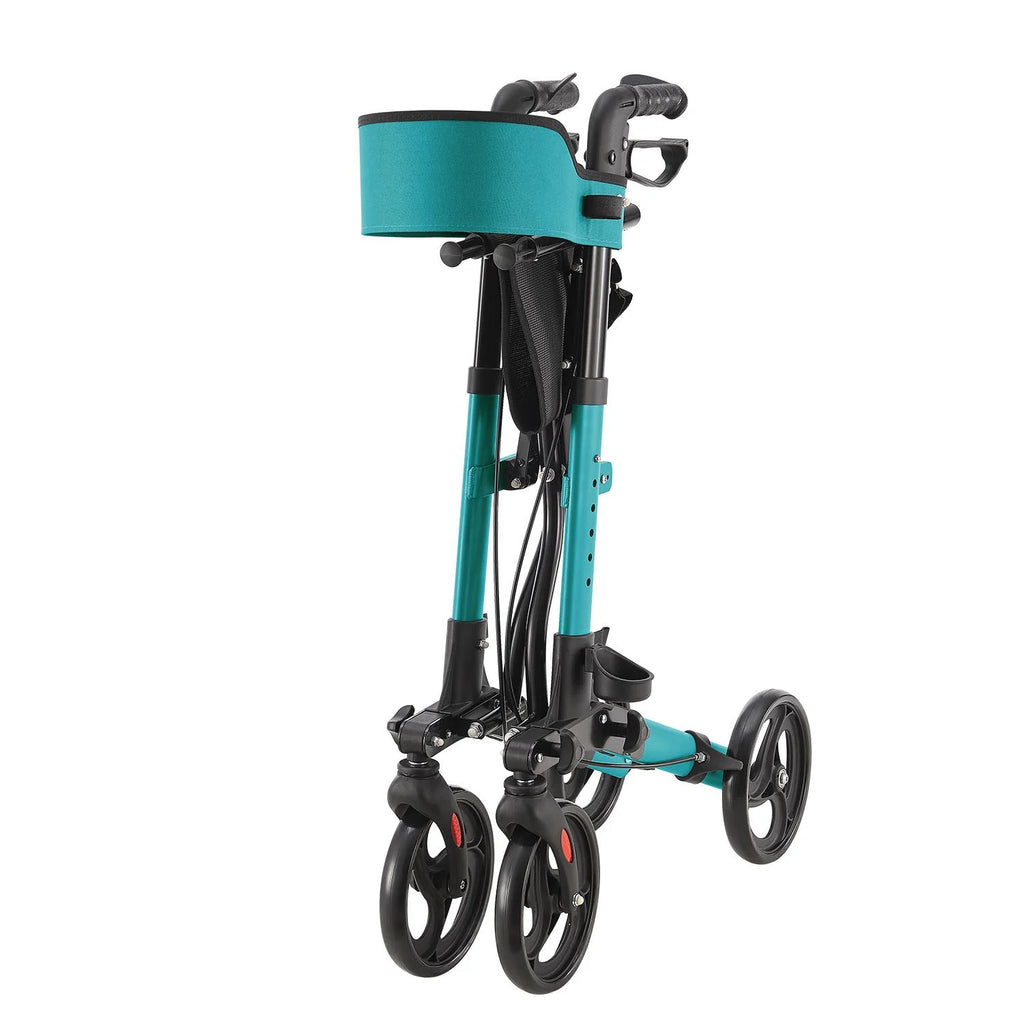 2025 Andador de aluminio Vital con asiento – Ligero, plegable y seguro