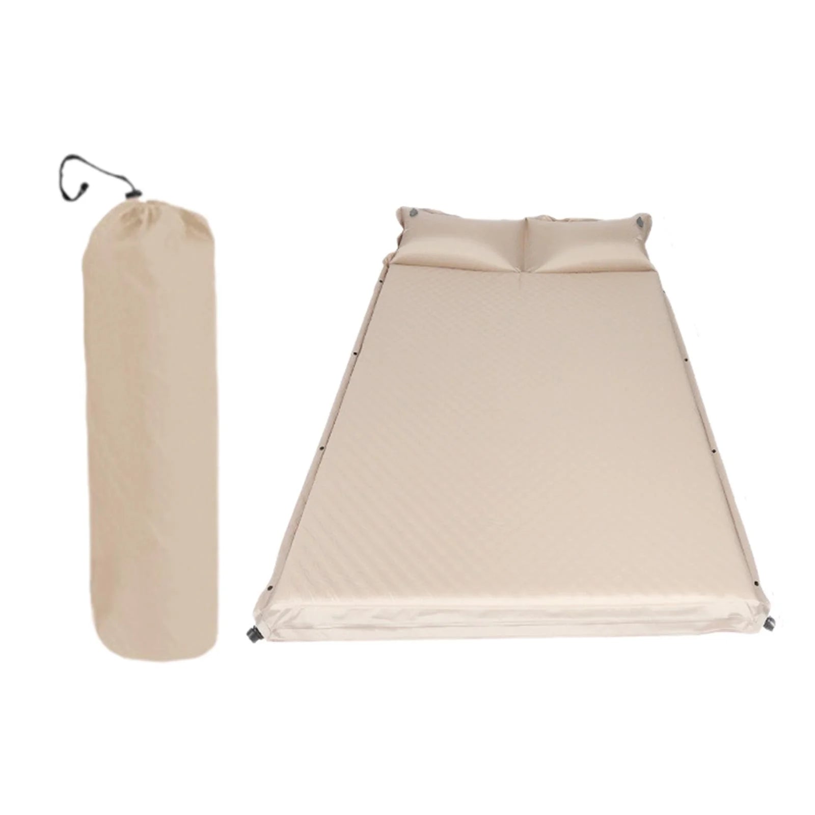 2025 Colchón inflable automático Simhoa para camping, colchón de dormir con bomba integrada, colchón autoinflable compacto para senderismo, picnic, viajes, cama doble.