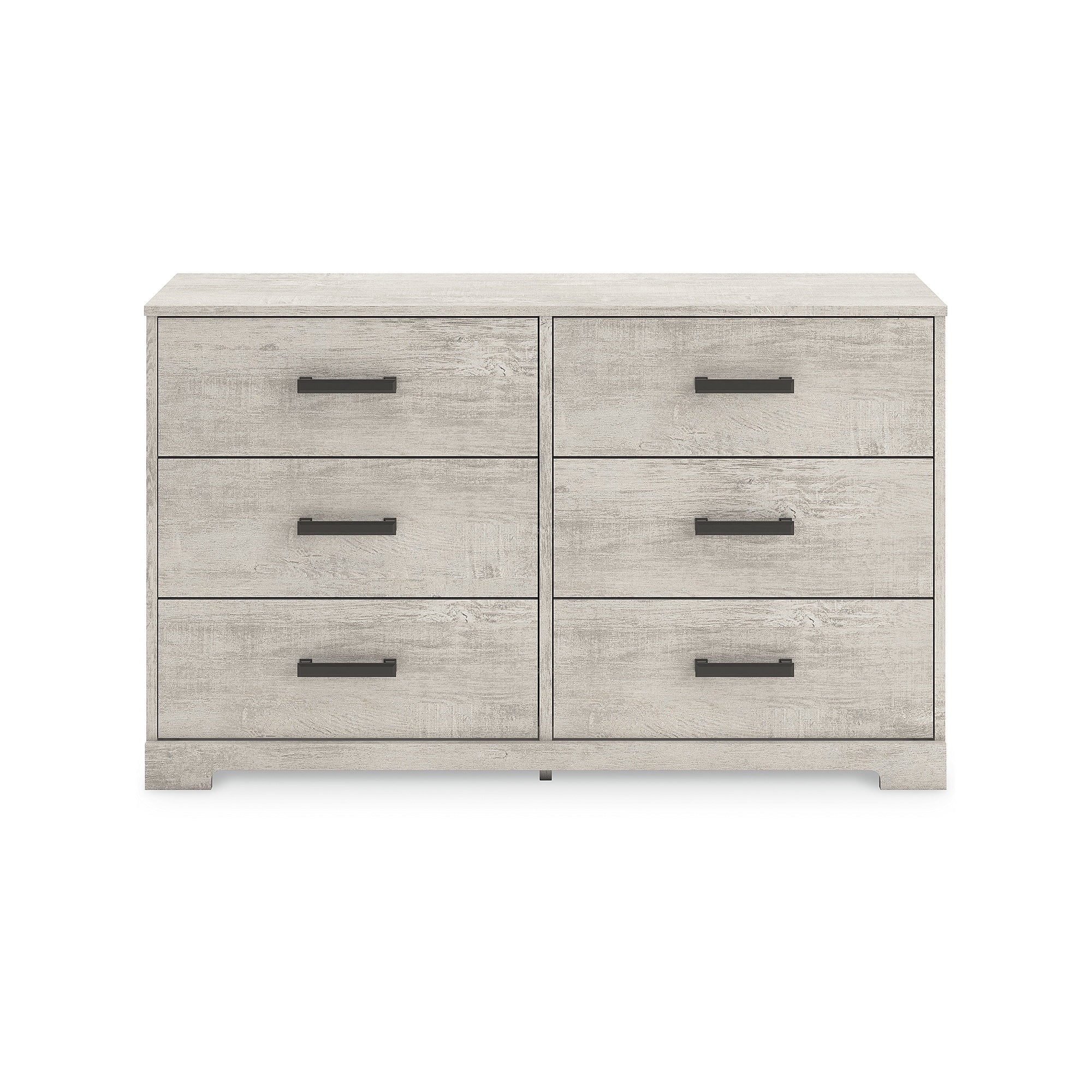 Cajonera Shawburn de 6 Cajones Estilo Granja Moderna de Signature Design by Ashley, Acabado Blanco Roto