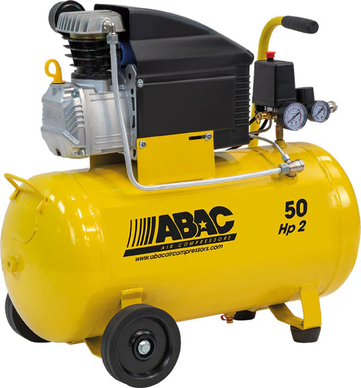 2025 Compresor Abac Montecarlo 50 L – Potente y compacto para trabajos domésticos e industriales