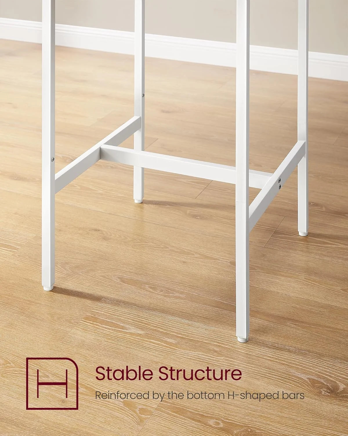 Conjunto de bar con mesa cuadrada y 2 taburetes, set de comedor para 2 personas, ahorro de espacio para cocina, rincón de desayuno, salón, sala de fiestas, en roble dorado y blanco nube
