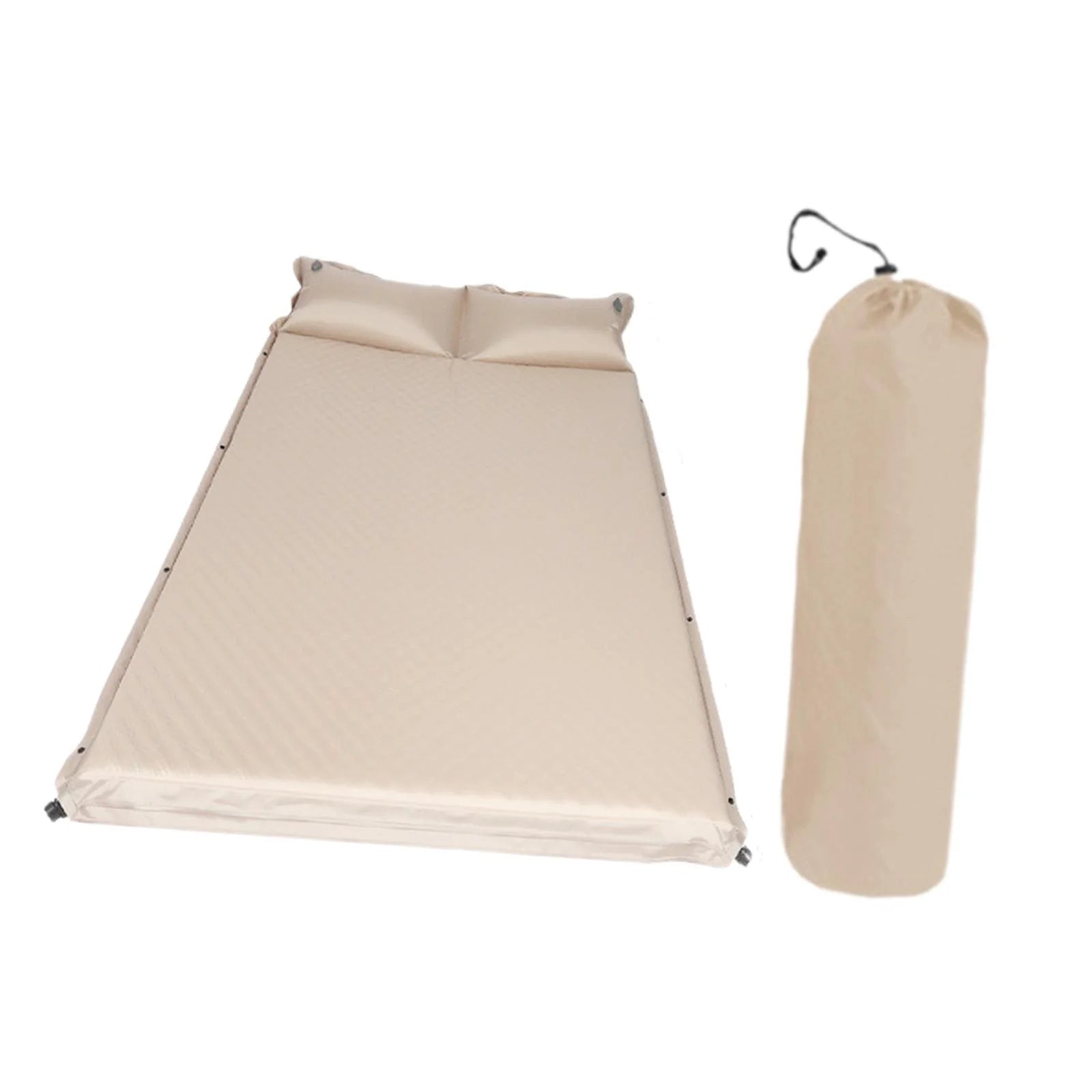 2025 Colchón inflable automático Simhoa para camping, colchón de dormir con bomba integrada, colchón autoinflable compacto para senderismo, picnic, viajes, cama doble.