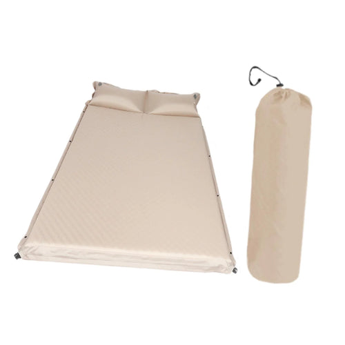 2025 Colchón inflable automático Simhoa para camping, colchón de dormir con bomba integrada, colchón autoinflable compacto para senderismo, picnic, viajes, cama doble.