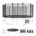 Cama Elástica Con Pack De Accesorios, 490cm, Verde