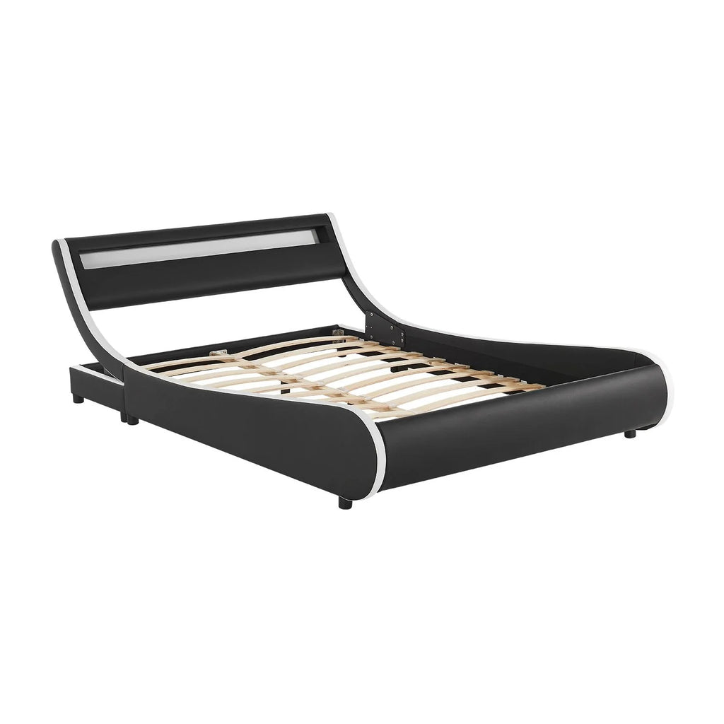 2025 Cama tapizada Valencia 140x200 cm en blanco