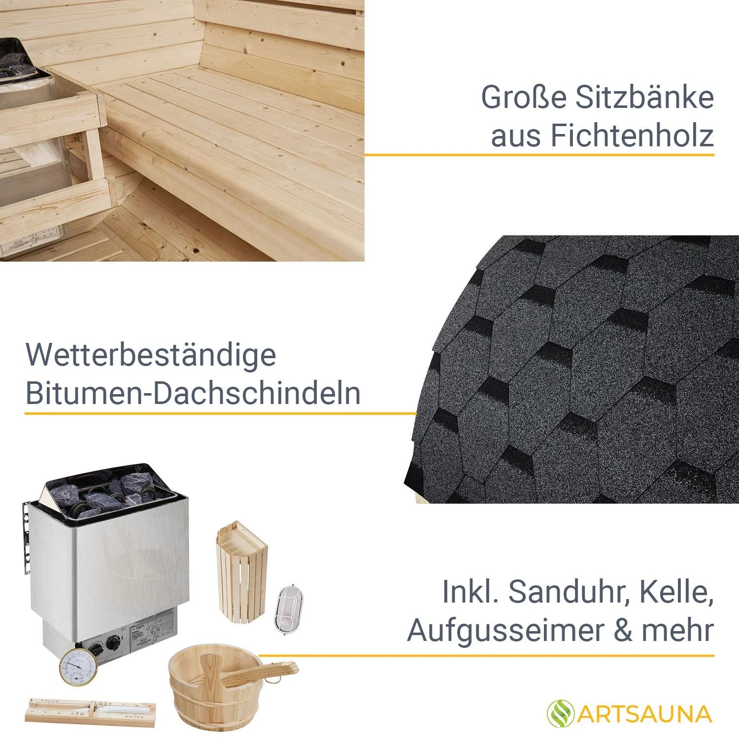 2025 Sauna barril Spitzbergen con estufa de sauna