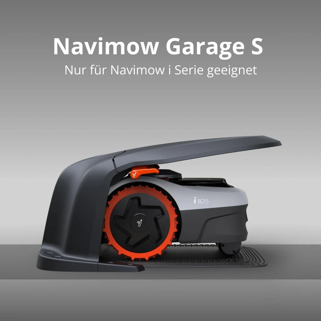 2025 Garaje Navimow S, plegable hacia arriba, sin bloqueo de señal, protección contra el sol y la lluvia, accesorio para robot cortacésped Navimow i105E, i108E