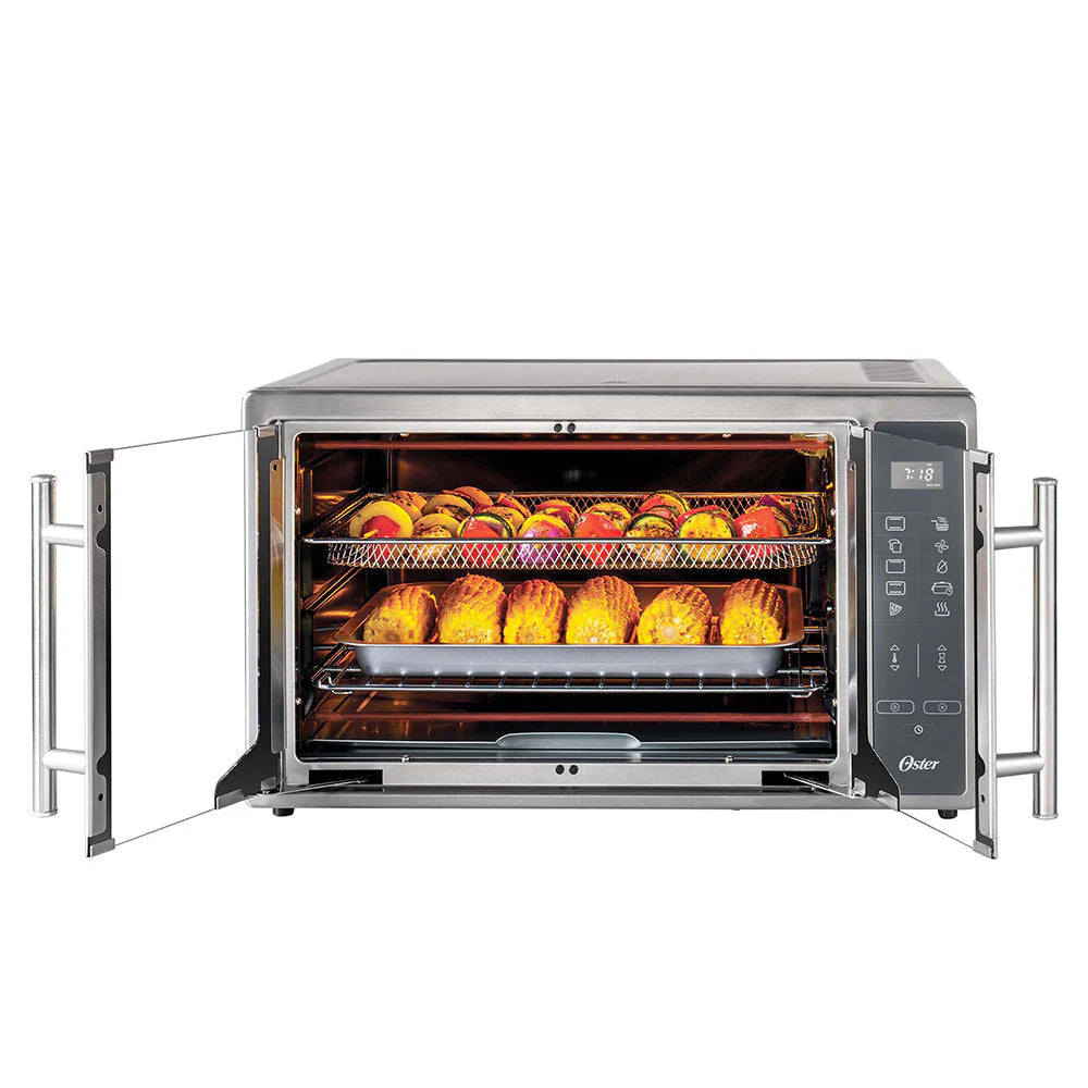 2025 Horno Digital con Freidora de Aire 42 Lt y Puertas Francesas TSSTTVFDDAFNS Oster