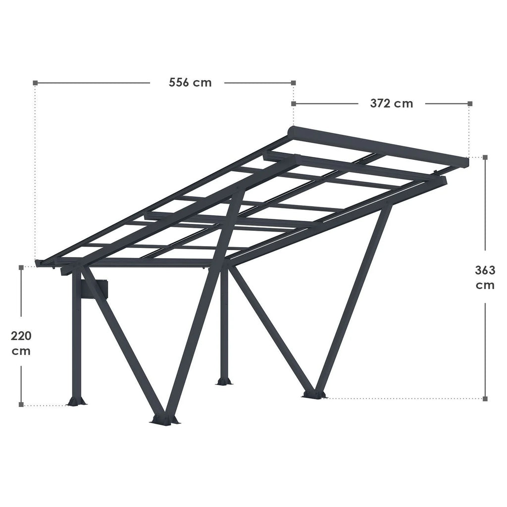 2025 Estructura para cochera solar SunLuxe - 4100 vatios