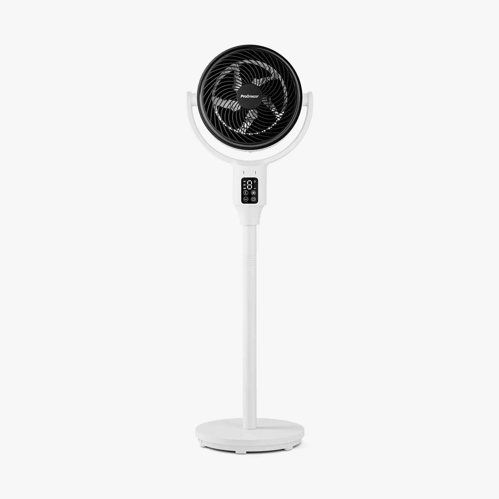 2025 Ventilador de pie híbrido AirFlo™ 43" - Circulador de aire ultrasilencioso - Blanco