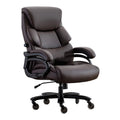 2025 Silla de Oficina Ejecutiva Ergonómica de Cuero Marrón para Personas Grandes y de Complexión Robusta