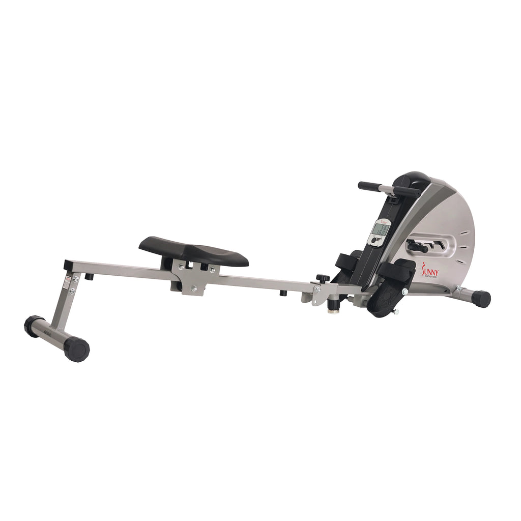 Remo con cuerda elástica Sunny Health & Fitness, pantalla LCD para un entrenamiento completo en casa, modelo SF-RW5606.