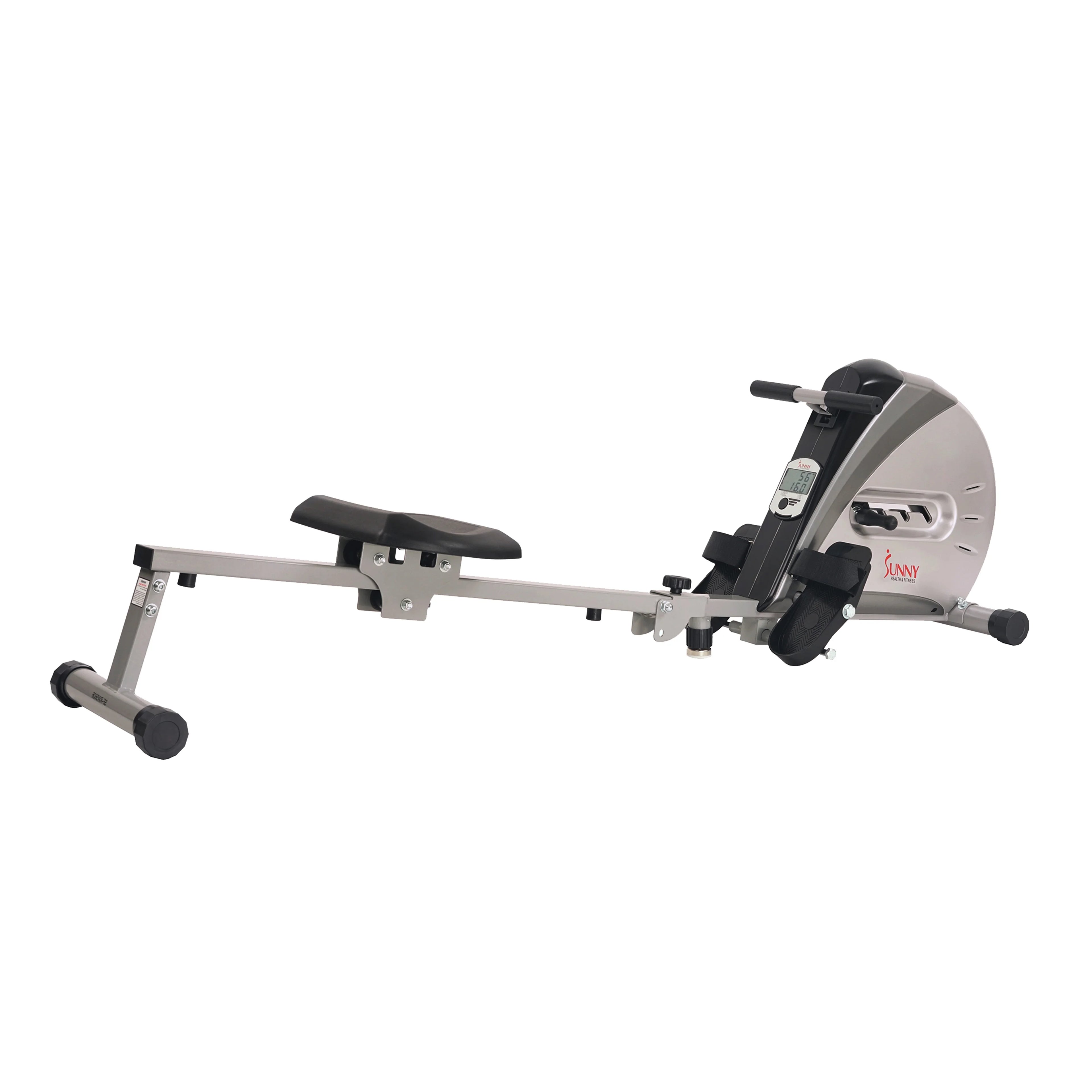 Remo con cuerda elástica Sunny Health & Fitness, pantalla LCD para un entrenamiento completo en casa, modelo SF-RW5606.