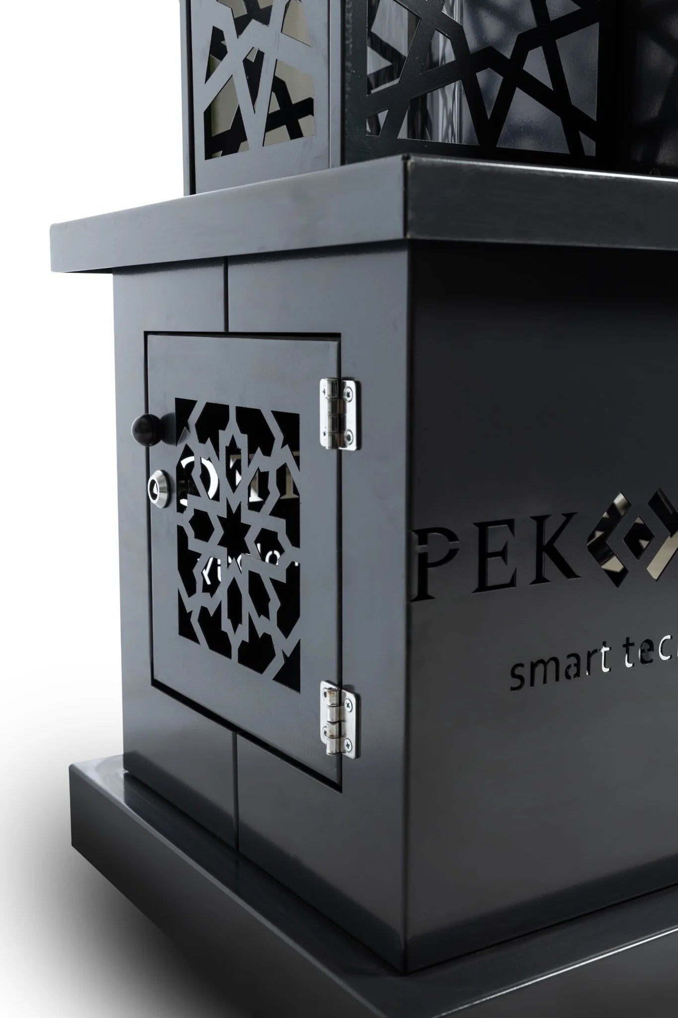 2025 Pektech Peluxe Antracita – Calefactor de pellets elegante para jardín, terraza y restauración