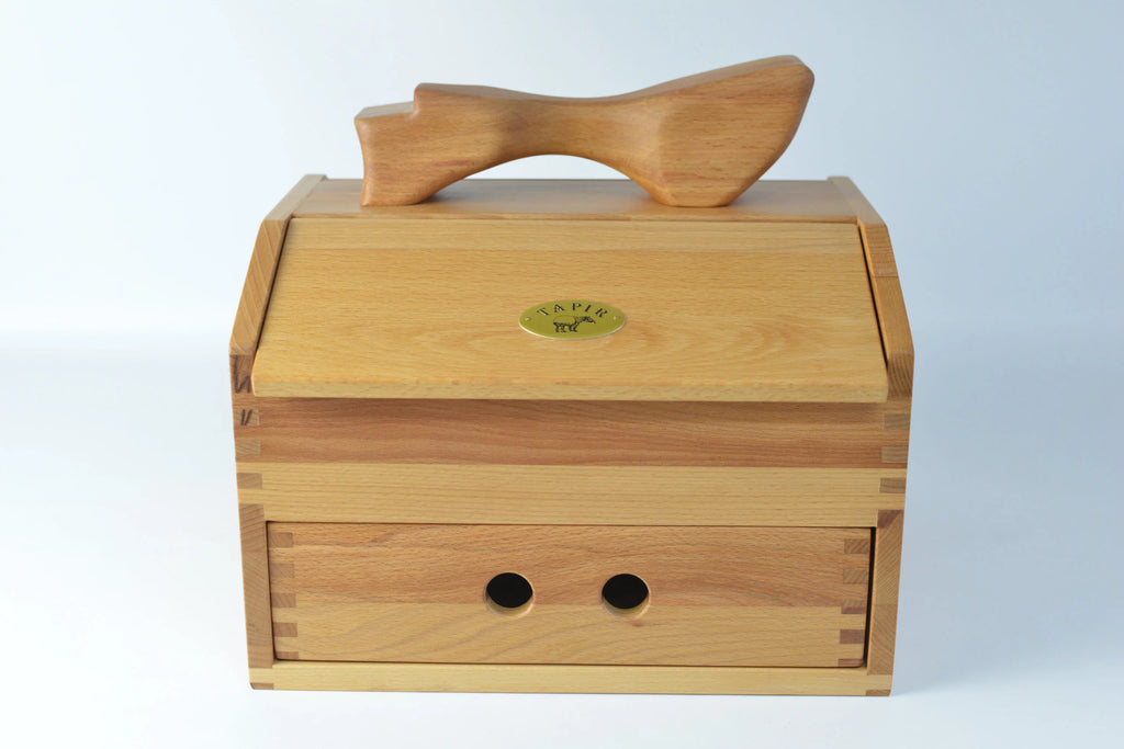 2025 Caja para betún de madera de haya aceitada