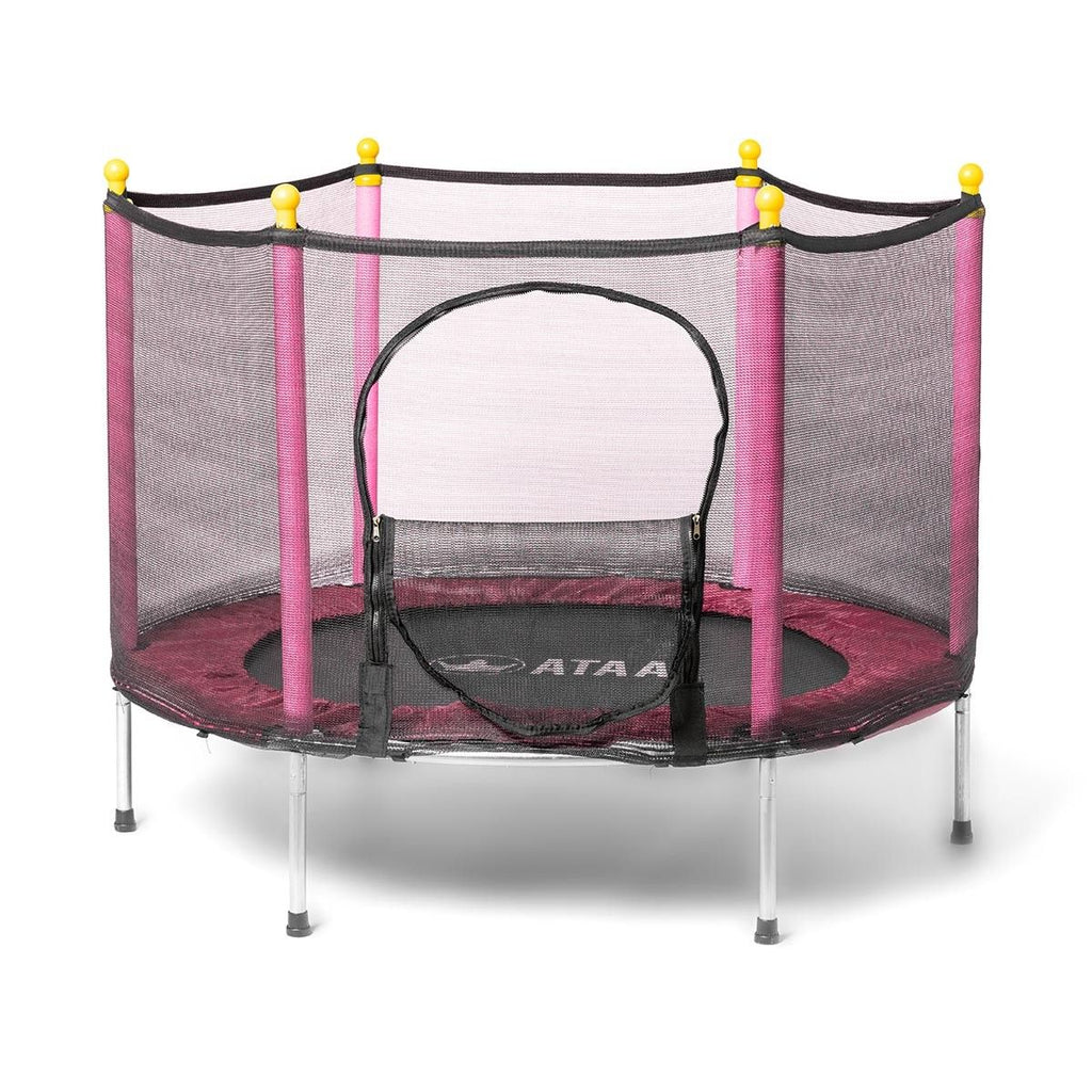 Cama Elástica Infantil Salty 140 Rosa - Juegos Y Juguetes Infantiles Para Niños Al Aire Libre