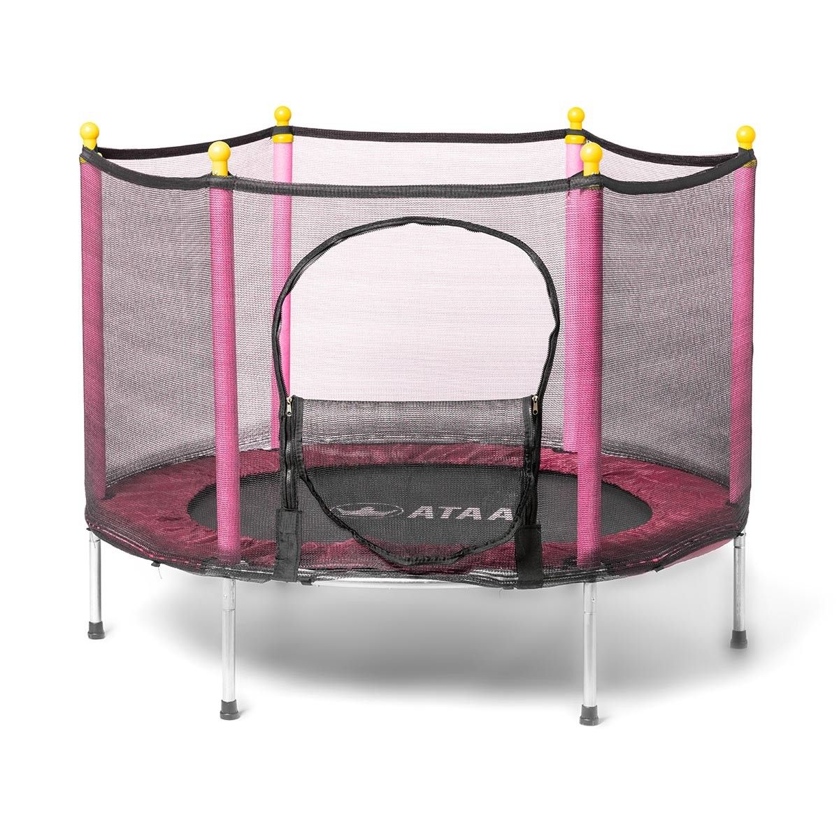 Cama Elástica Infantil Salty 140 Rosa - Juegos Y Juguetes Infantiles Para Niños Al Aire Libre