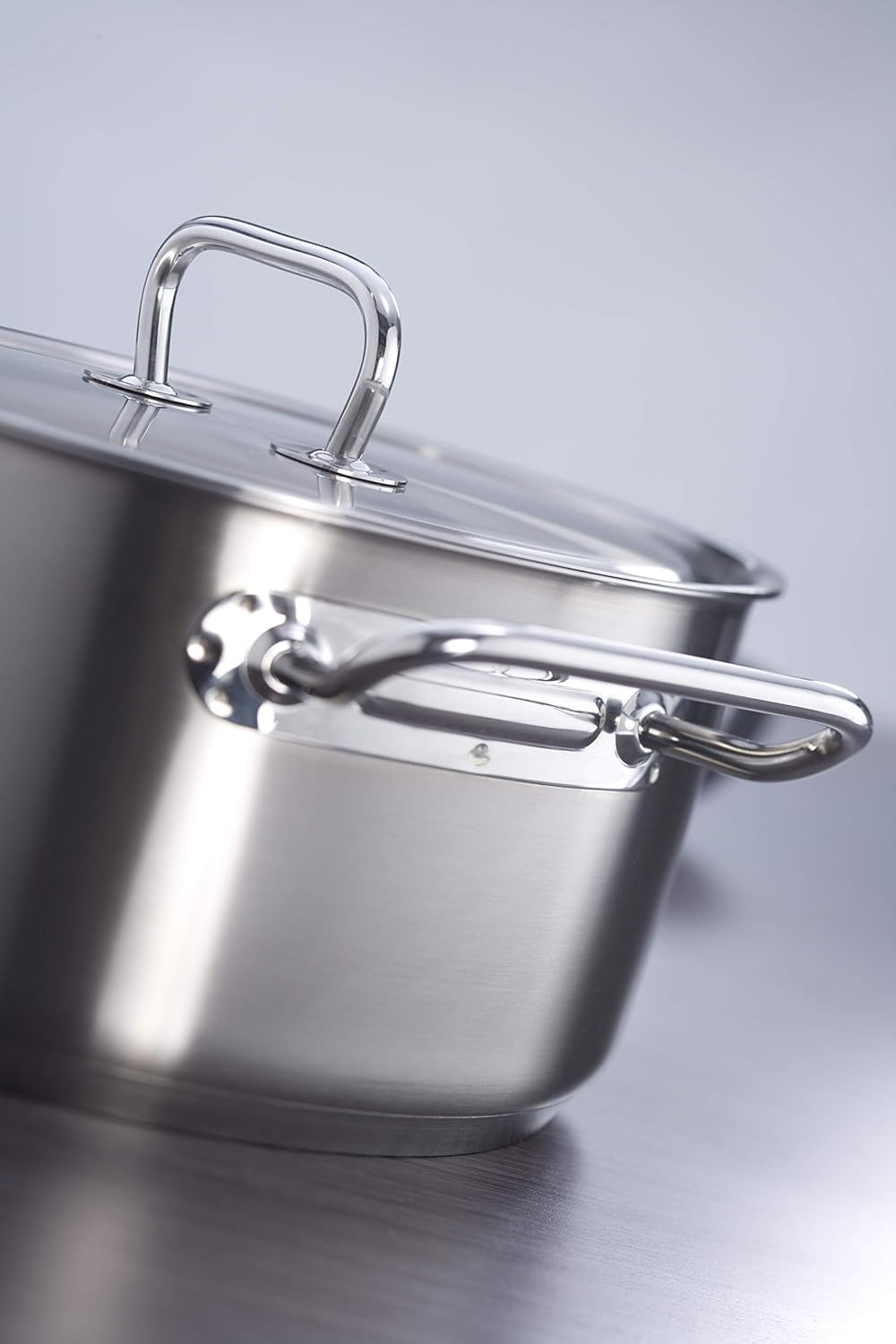 ZWILLING 5-Piece Cookware Set, 4 Lids, Suitable for Induction, Stainless Steel, Passion, Bright Grey, Diameter 16 cm, Diameter 20 cm, Diameter 24 cm, Diameter 28 cm