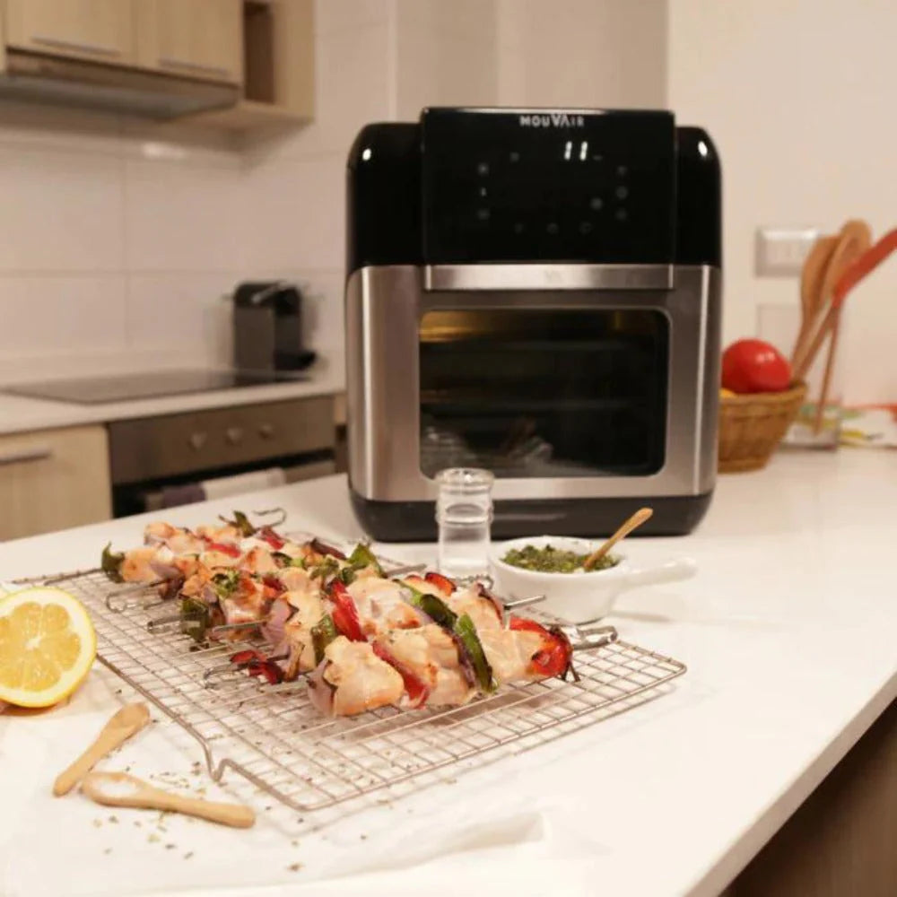 2025 Horno Freidora de Aire Crisp 10 Lts + Molde Mouvair