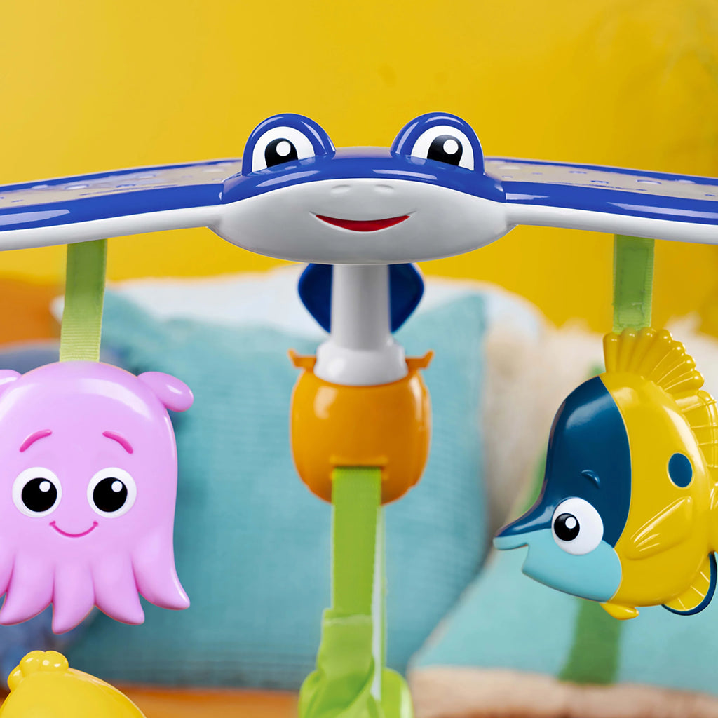 2025 Disney Baby Finding Nemo Centro de actividades ajustable para bebé con balancín de Bright Starts