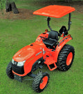 Techo parasol naranja para tractor (45″ x 50″) – Fabricado en EE. UU.