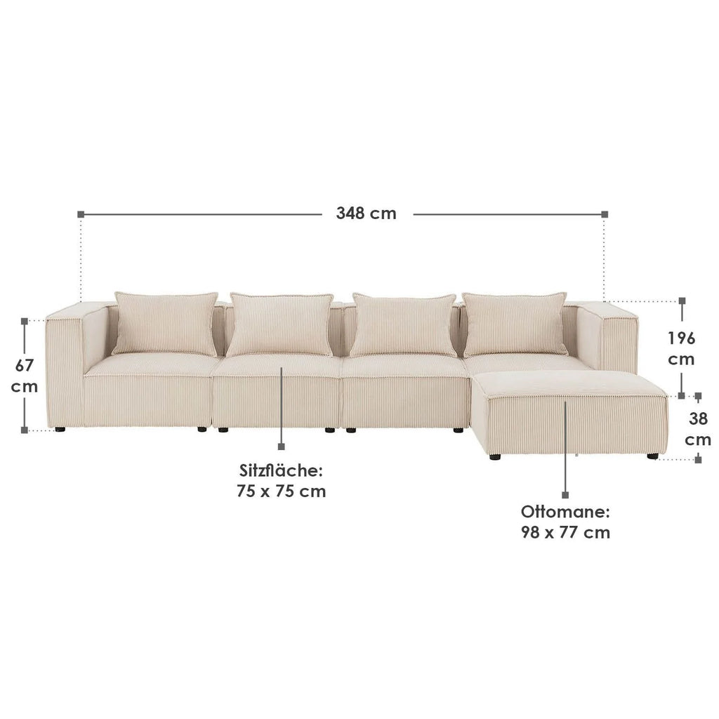 2025 Sofá modular Domas XL - 4 plazas