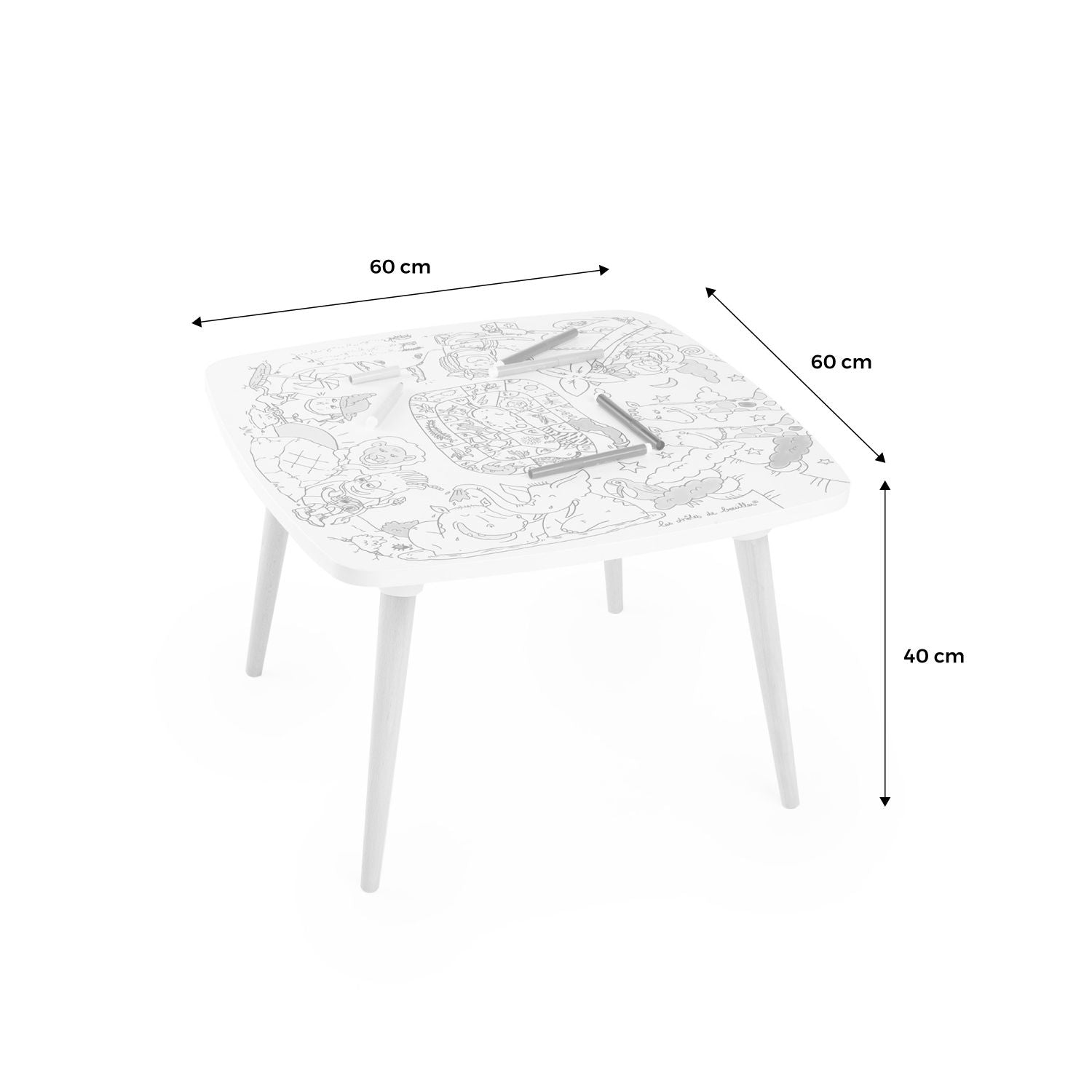 Mesa Infantil Para Colorear
