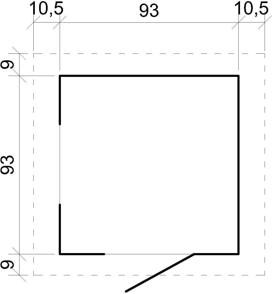 TIMBELA M570Z-1 Casa de Madera para Niños, Casita Infantil Exterior 111x113xA121 cm, Casitas Infantiles Jardin, Casa Juguete Niños, Caseta Infantil (Tetto-Colore Verde)
