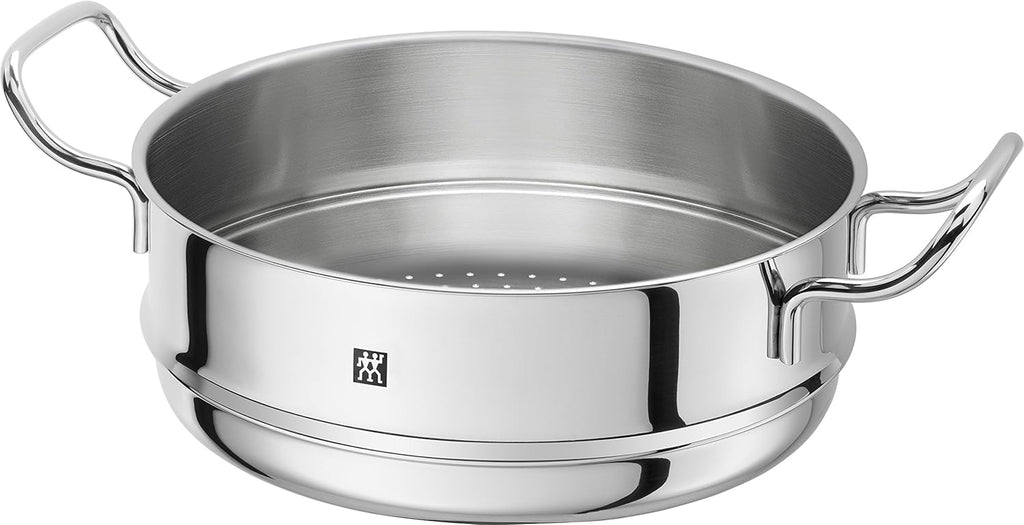 ZWILLING 5-Piece Cookware Set, 4 Lids, Suitable for Induction, Stainless Steel, Passion, Bright Grey, Diameter 16 cm, Diameter 20 cm, Diameter 24 cm, Diameter 28 cm