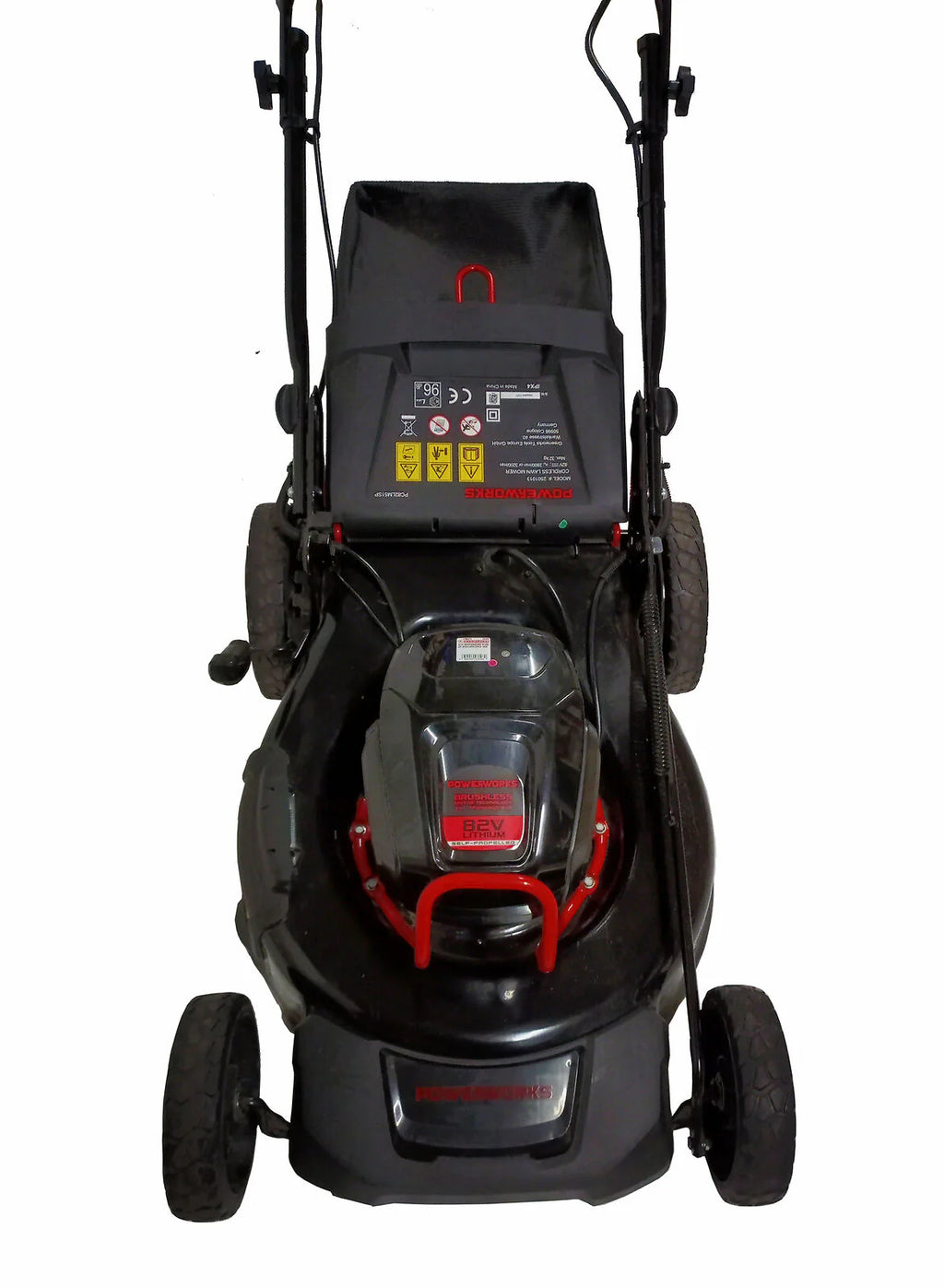 2025 Cortacésped inalámbrico Powerworks P48LM35K2 48 V, batería 48 V/2 Ah y cargador incluidos
