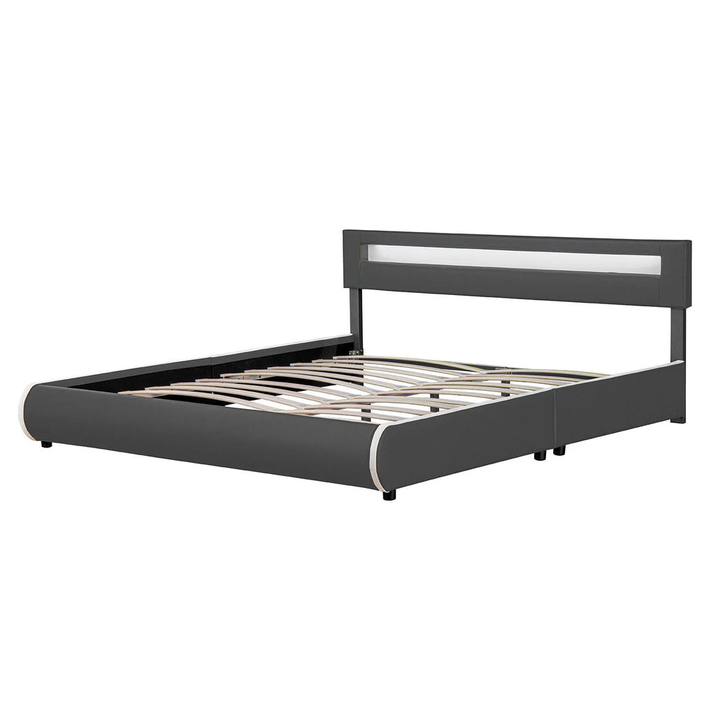 2025 Cama tapizada Sevilla 140x200 cm en blanco
